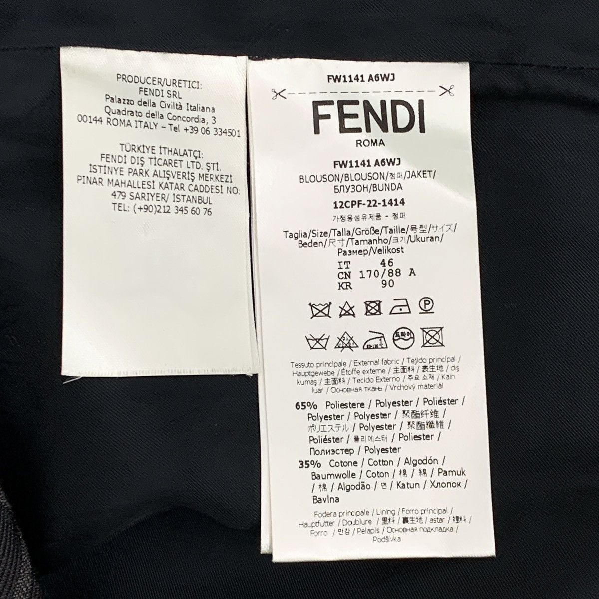 Fendi Fendi All-over FF Print Lapel Long Sleeve Shirt K26WX Size US S / EU 44-46 / 1 - 6 Thumbnail