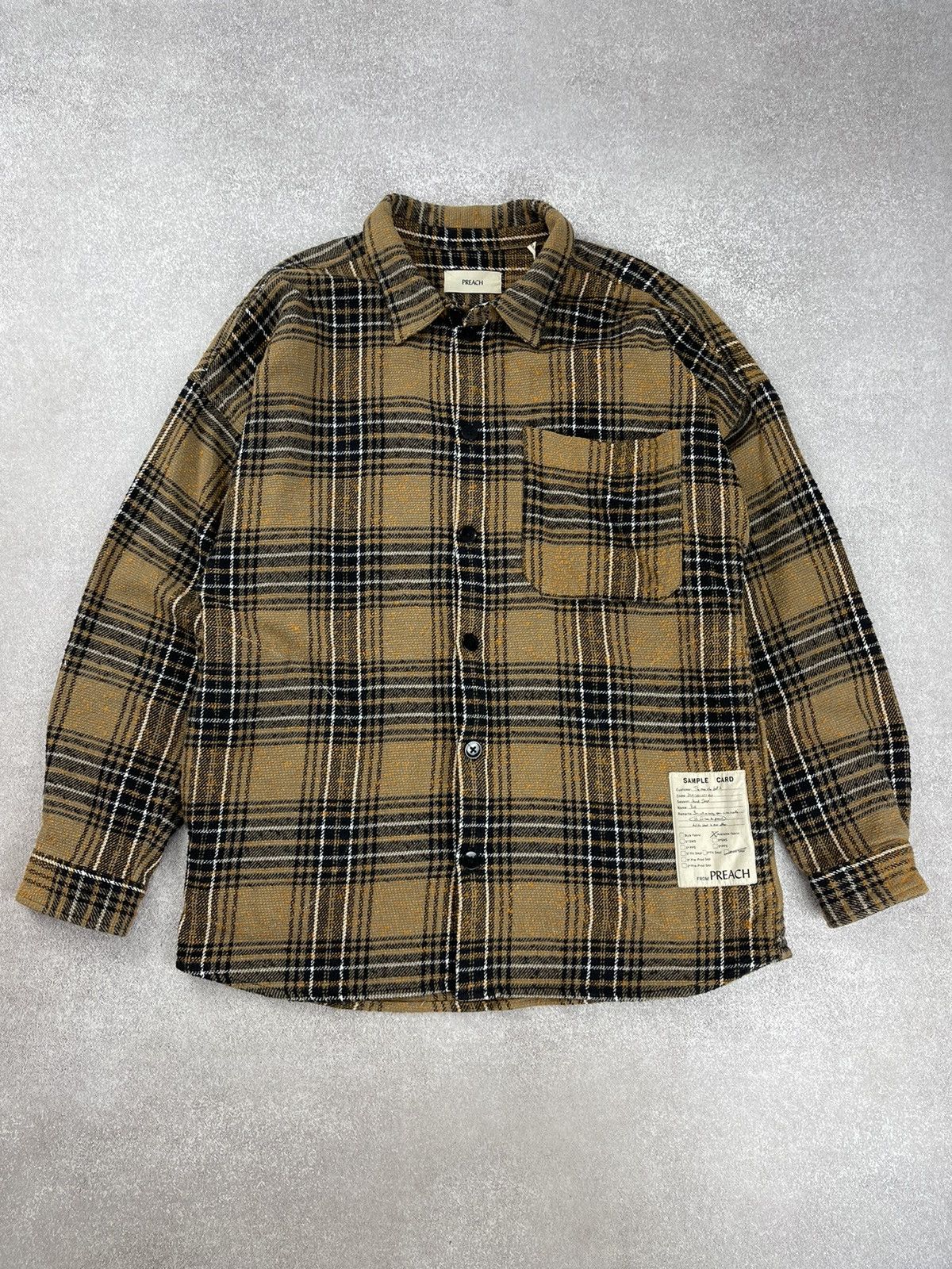 Preach Preach Sample Plaid Flannel Shirt Jacket Size M Size US M / EU 48-50 / 2 - 1 Thumbnail