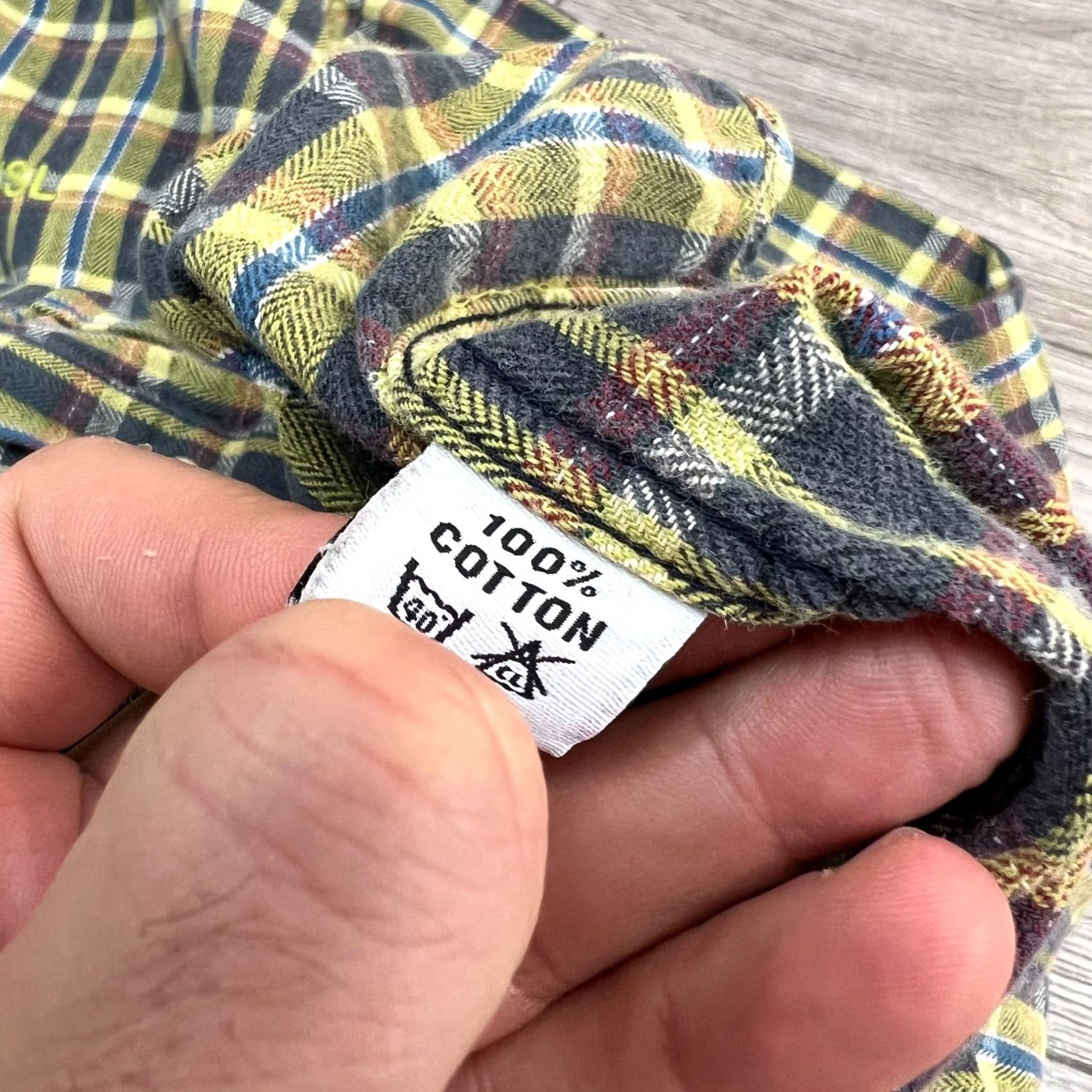 Yves Saint Laurent VINTAGE Saint Laurent Shirt Mens L Yves YSL Long Sleeve Check Men Size Size US L / EU 52-54 / 3 - 7 Thumbnail