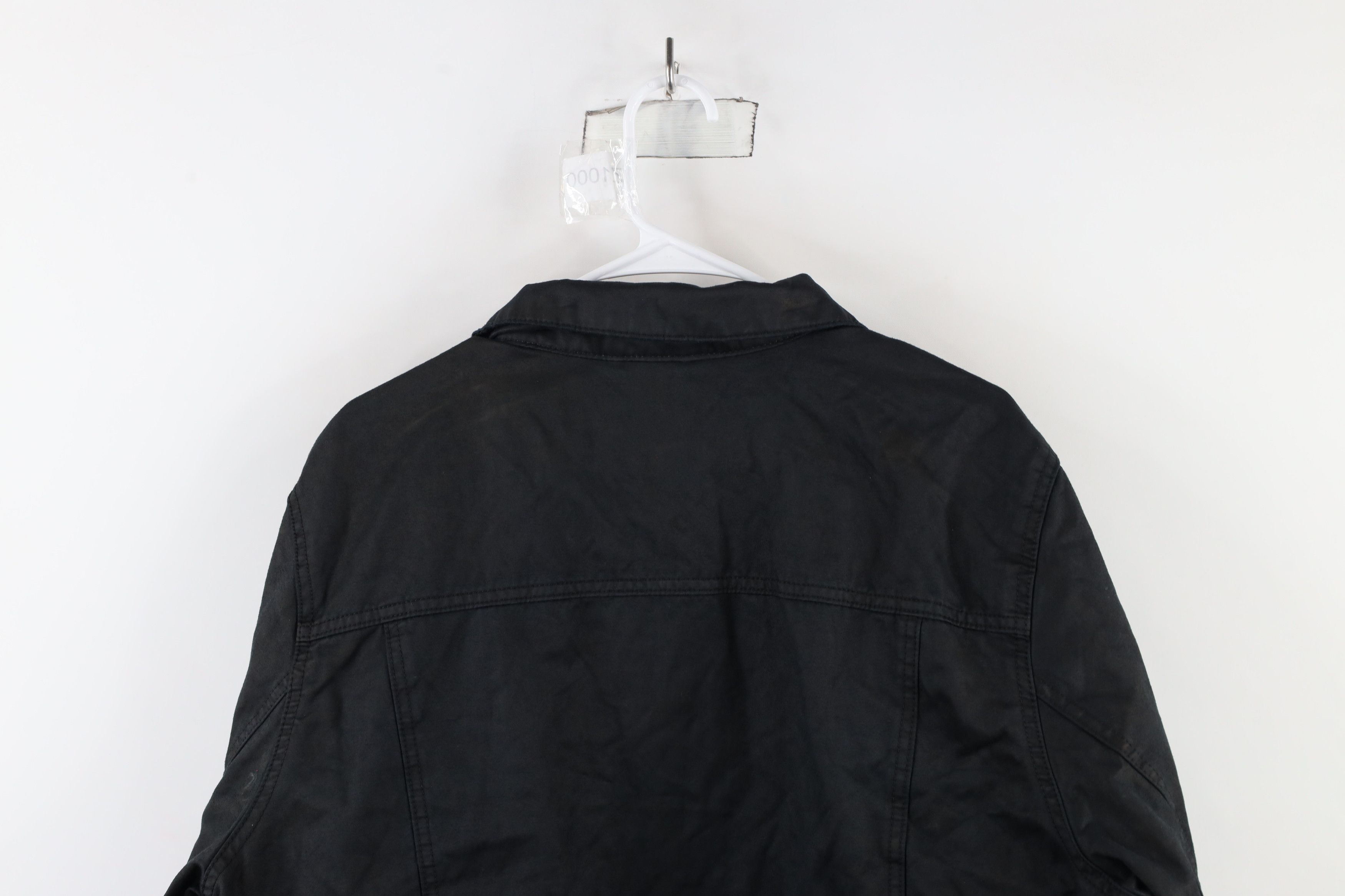Vintage Vintage 90s Streetwear Lined Waxed Cotton Trucker Jacket Size US L / EU 52-54 / 3 - 13 Thumbnail