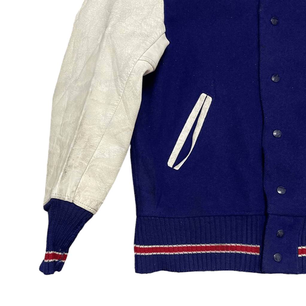Japanese Brand Vintage 60's Blue Letterman HL Whiting Varsity Jacket Size US M / EU 48-50 / 2 - 3 Thumbnail