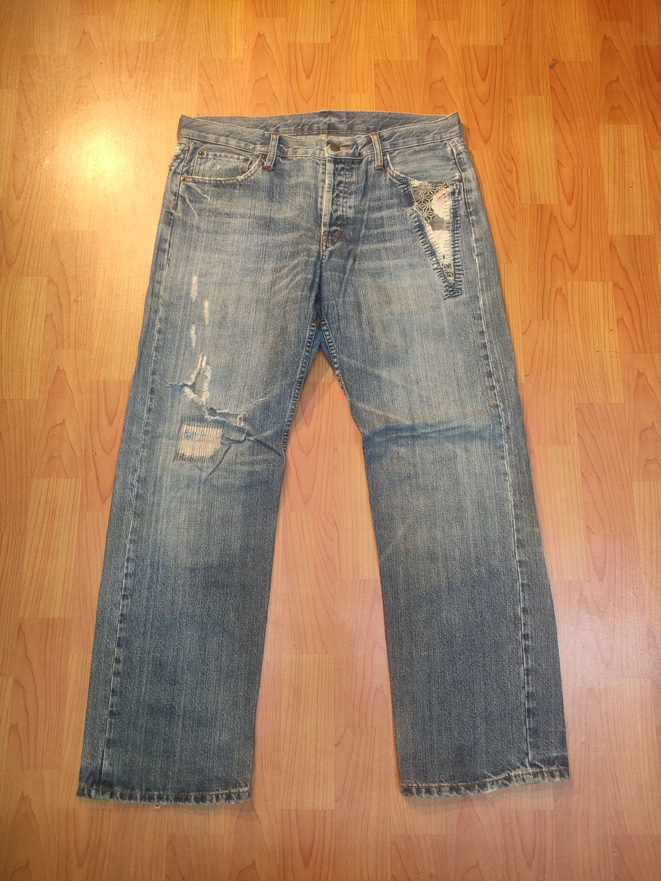 Japanese Brand × Takeo Kikuchi Takeo Kikuchi Distressed Jeans Size US 36 / EU 52 - 1 Thumbnail