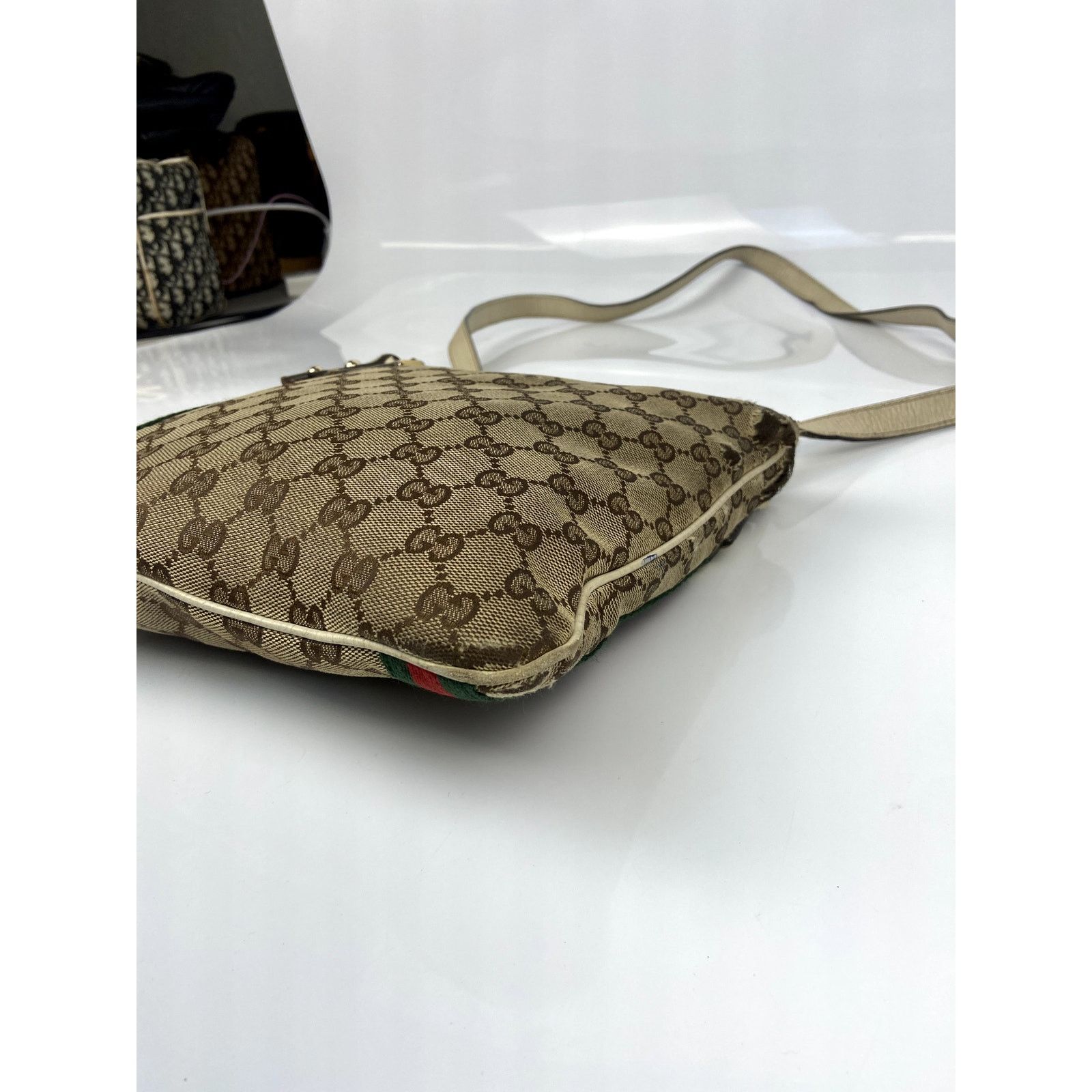 Gucci Gucci Brown GG Canvas Jolicoeur Crossbody Bag Size ONE SIZE - 4 Thumbnail
