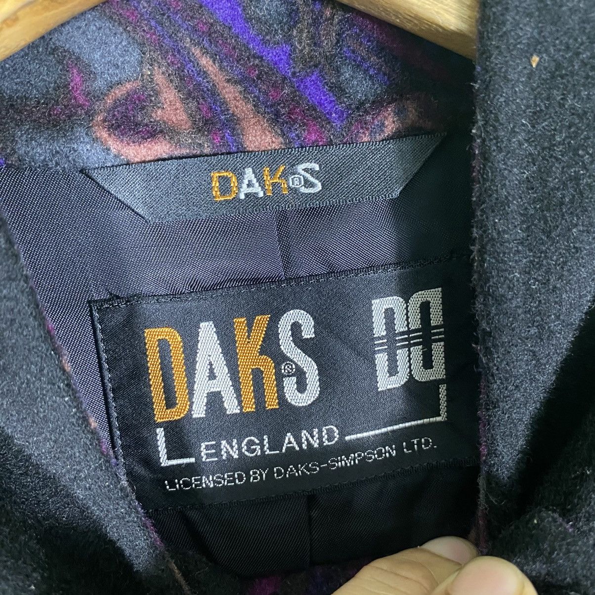DAKS × Designer × Vintage Vintage Daks London Wool Button Jacket M/L Size Black Colour Size US L / EU 52-54 / 3 - 7 Thumbnail