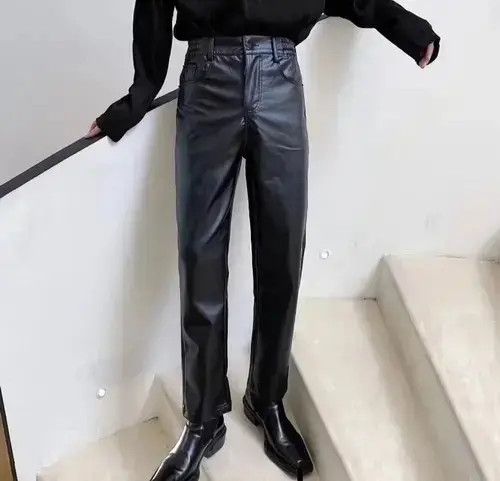 Black leather jacket