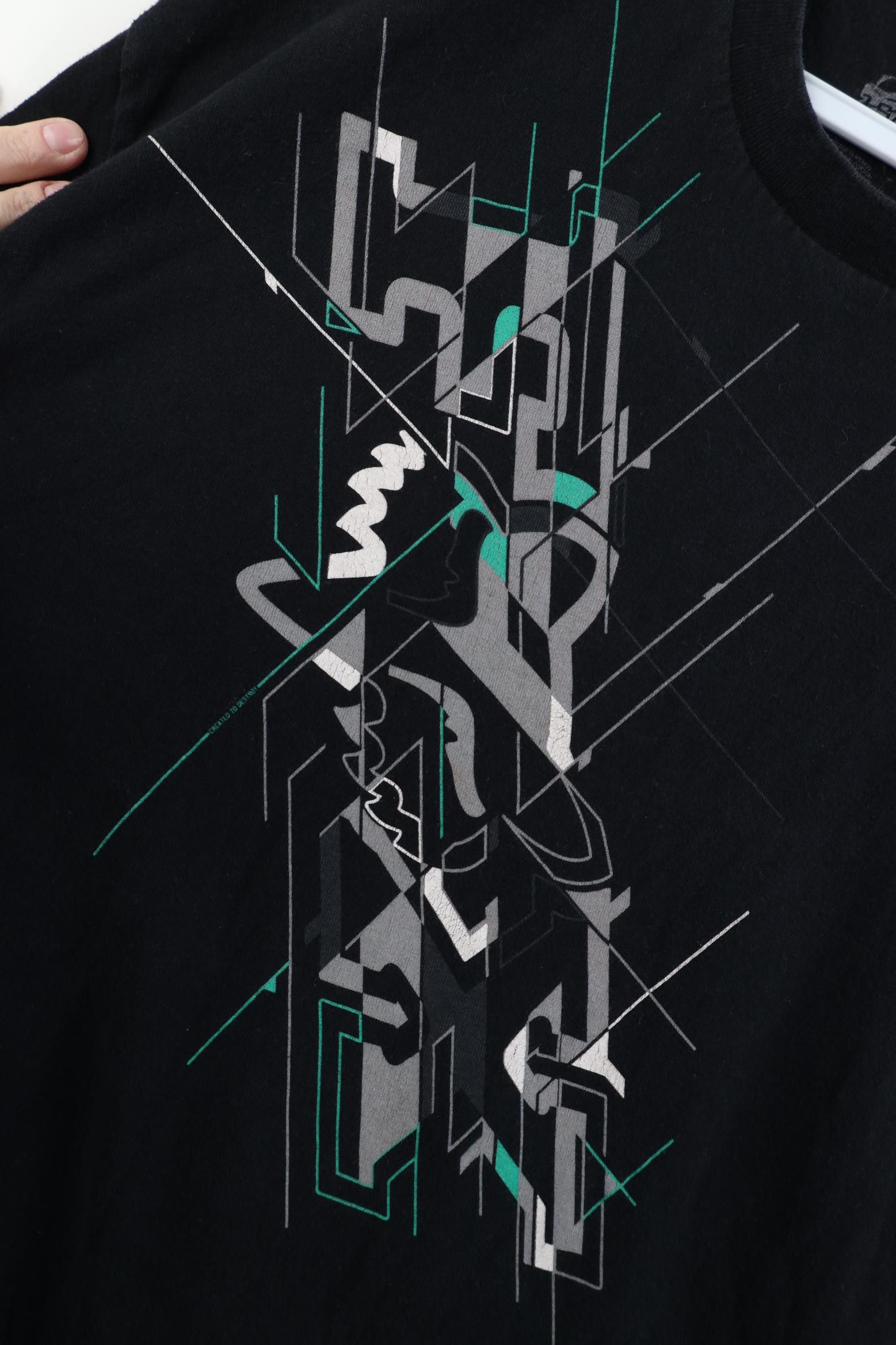 Fox Racing Vintage Y2K Fox Racing Short Sleeve T-Shirt Black Cotton Size US XL / EU 56 / 4 - 4 Thumbnail