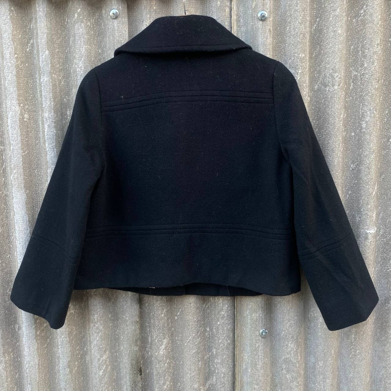 Japanese Brand Ined by Yohji Yamamoto Wool Crop Blazer Coat Jacket Size S / US 4 / IT 40 - 7 Thumbnail