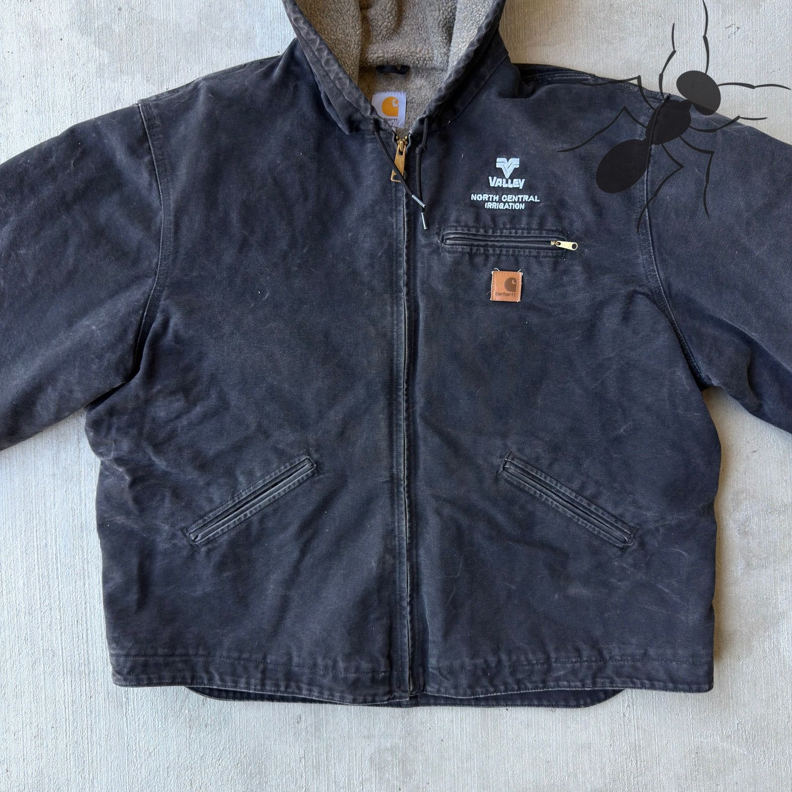 Carhartt × Vintage Carhartt J141 black sierra hooded work wear jacket Size US XXL / EU 58 / 5 - 3 Thumbnail