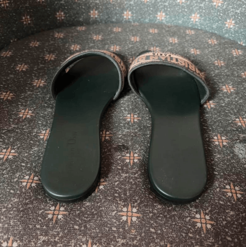 Dior Dior One-Strap Slide Sandals Navy Blue Size US 9 / IT 39 - 3 Thumbnail