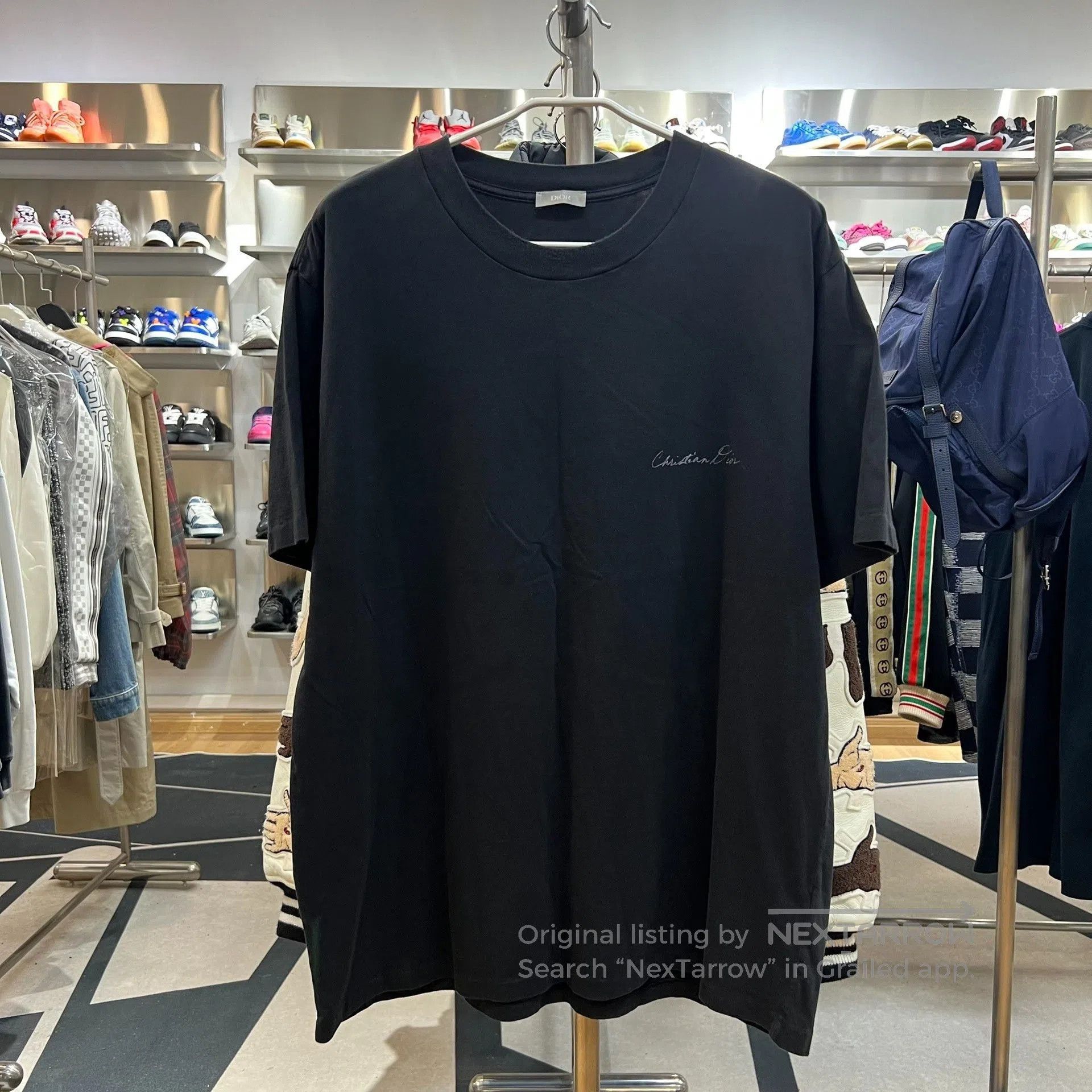 Dior DIOR SS24 Logo Print Loose Crewneck T. Size US XXL / EU 58 / 5 - 1 Thumbnail