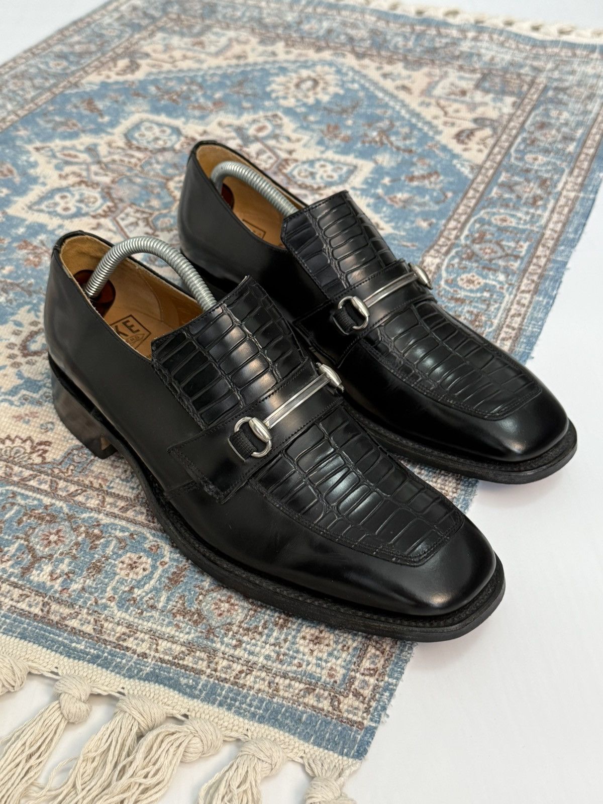 Loake Cromwell Black Leather Loafers
