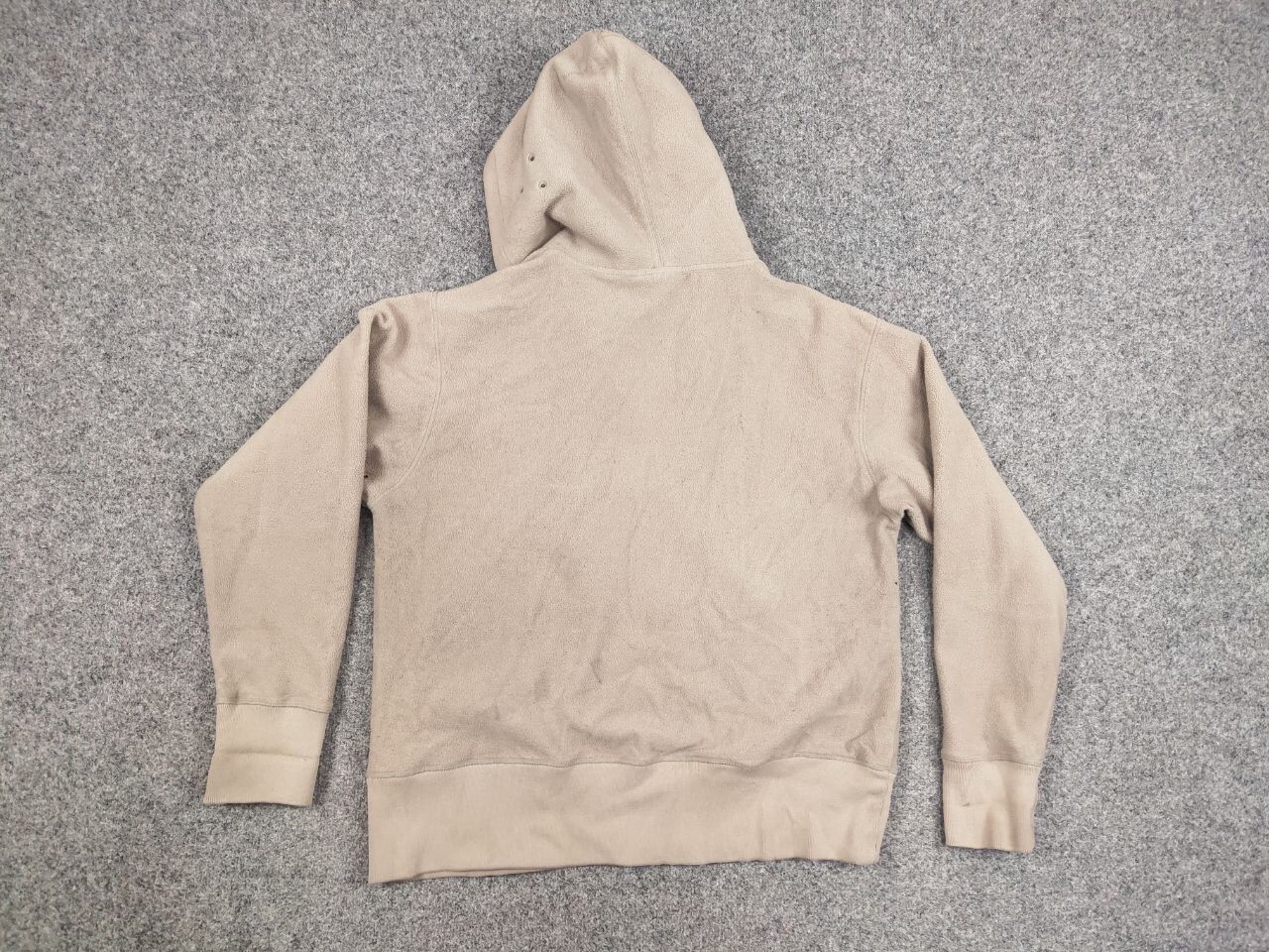 Gotcha Vintage 90's Gotcha Beige Fleece Zip Logo Pocket Hoodie Size US L / EU 52-54 / 3 - 14 Thumbnail