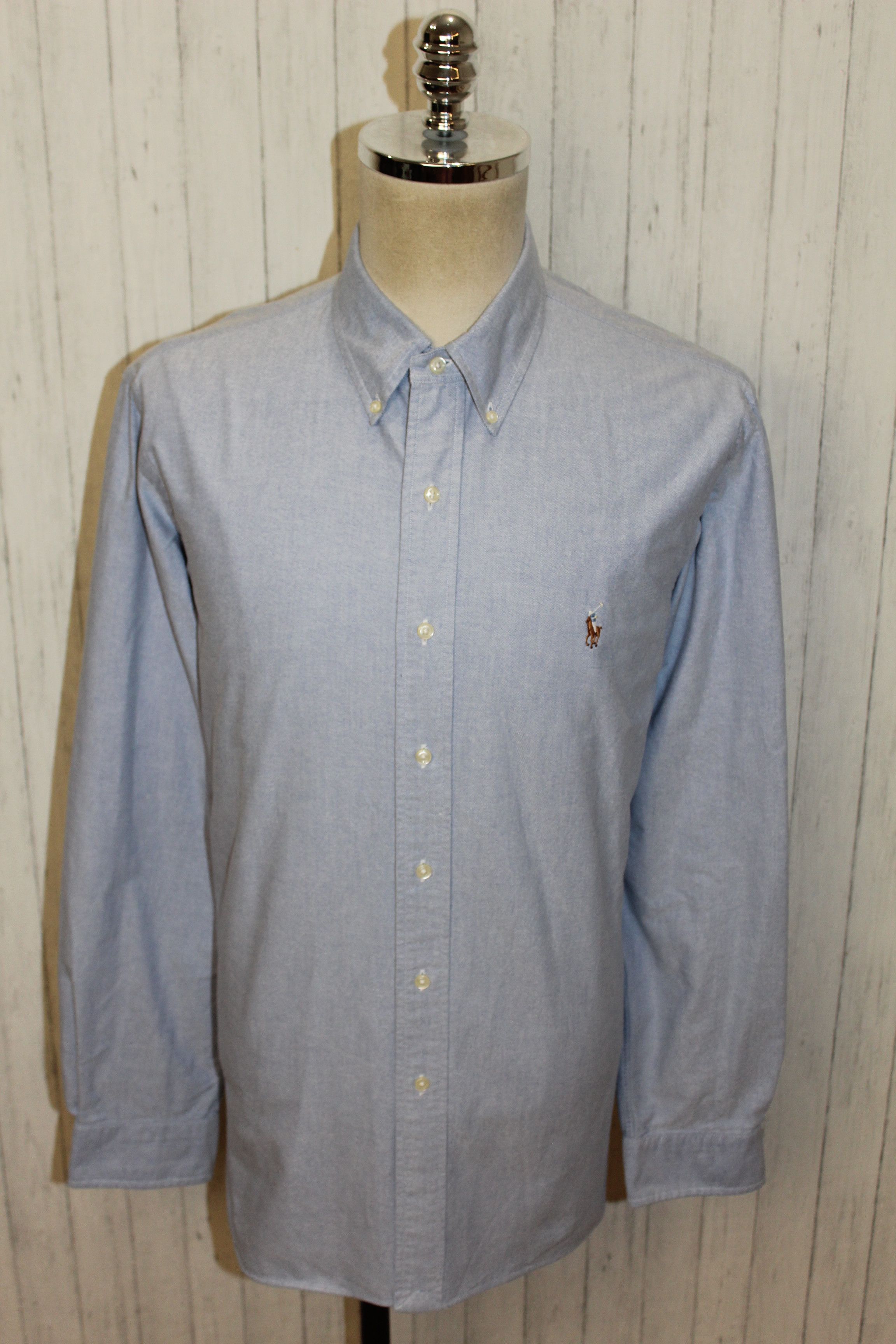 Polo Ralph Lauren Polo Ralph Lauren Long Sleeve Blue Shirt Size 17/36 Size US L / EU 52-54 / 3 - 3 Thumbnail