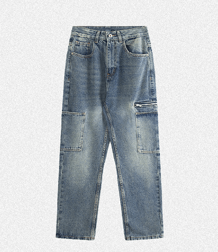 Japanese Brand × Jean Straight loose versatile casual work jeans Size US 32 / EU 48 - 5 Thumbnail