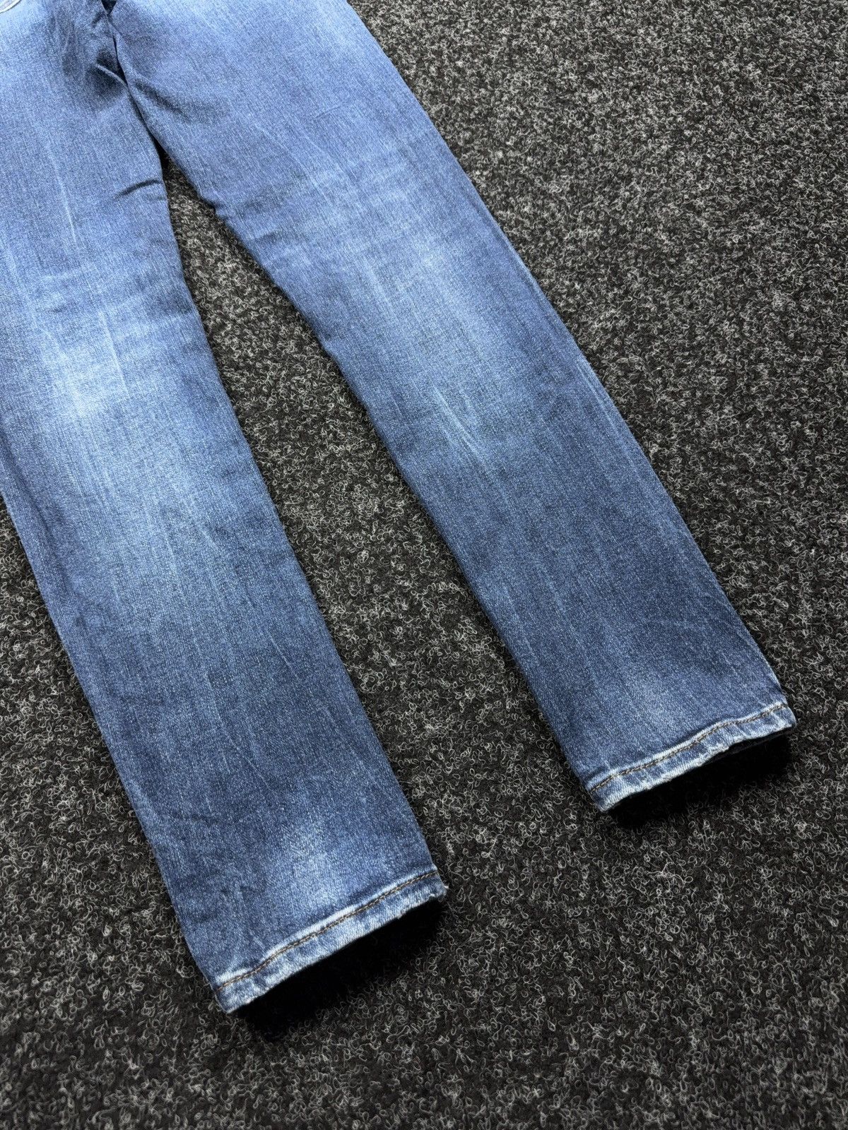 Diesel 00s Y2K Diesel Luxury Slandy Super Skinny Dark Wash Jeans Size 29" - 15 Thumbnail