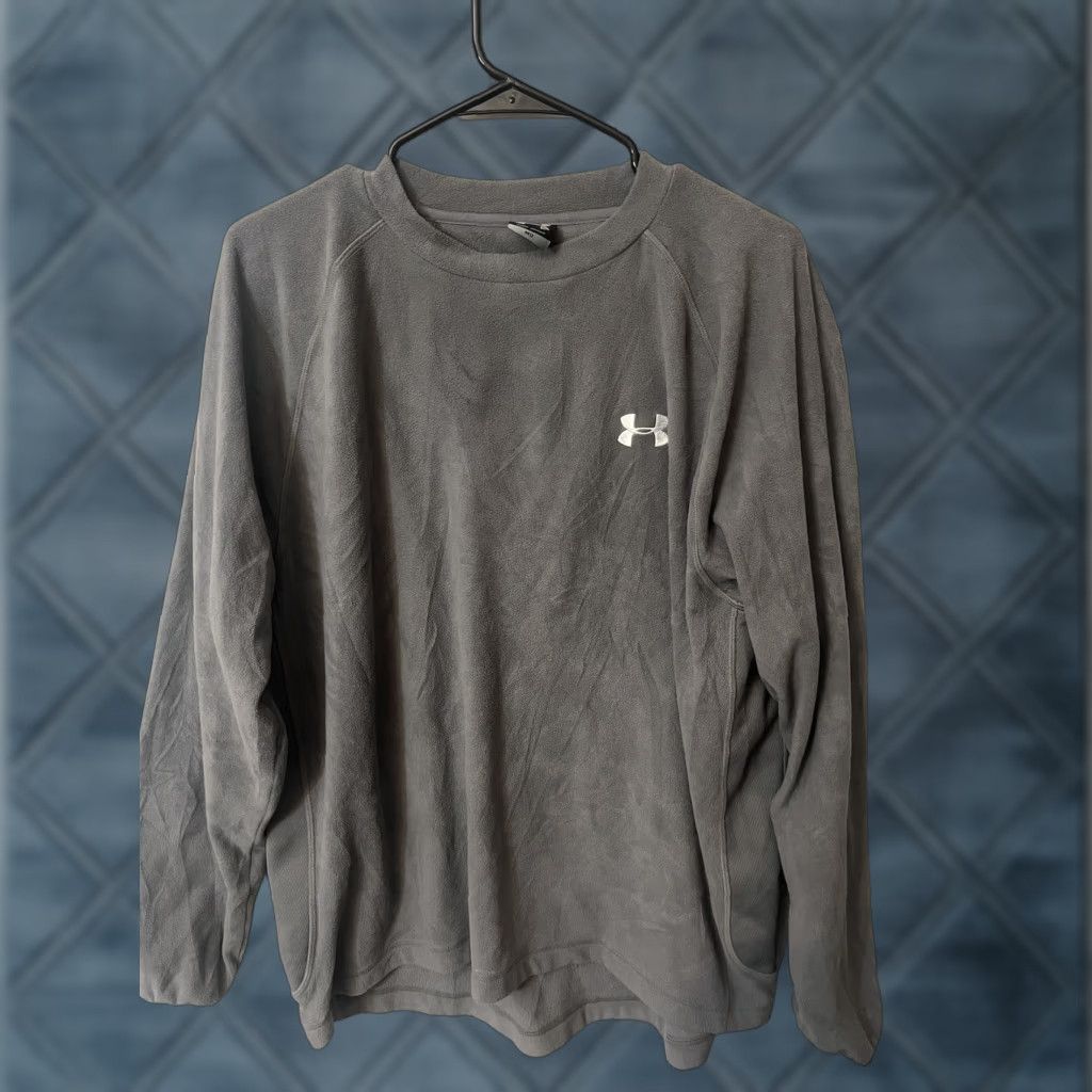 Under Armour Under Armour Sweatshirt Men Gray Pullover Fleece Crewneck Sz M Size US M / EU 48-50 / 2 - 1 Thumbnail