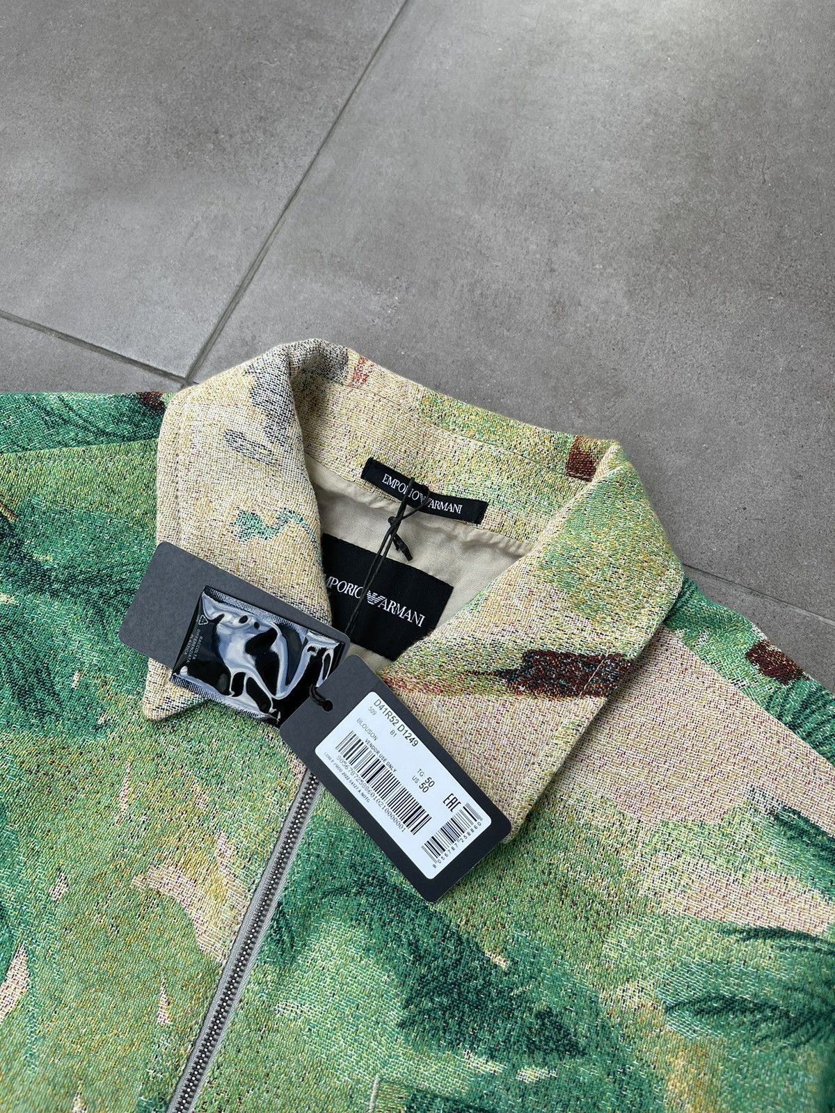 Emporio Armani !DS! FW22 Emporio Armani Green Palm Tree Summer Jacket Size US M / EU 48-50 / 2 - 21 Thumbnail
