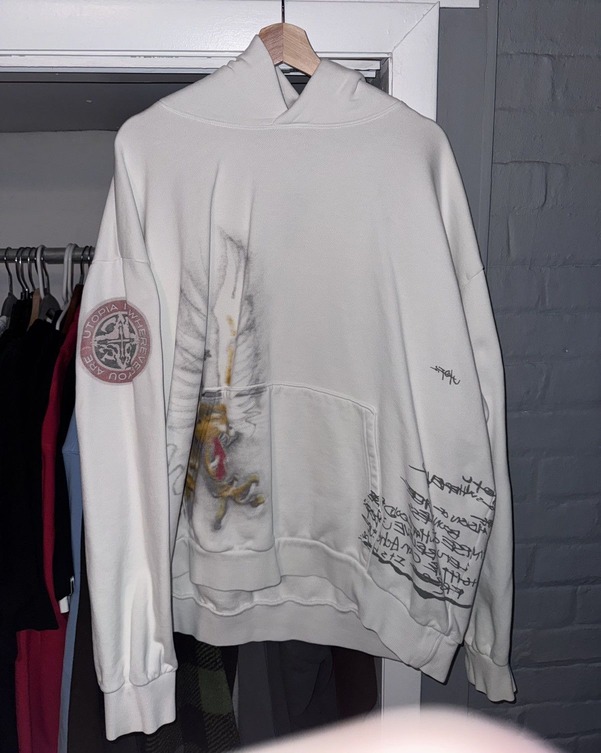 Travis Scott Travis Scott Utopia Circus Maximus Tour 2023 White Hoodie Size US XXL / EU 58 / 5 - 1 Thumbnail