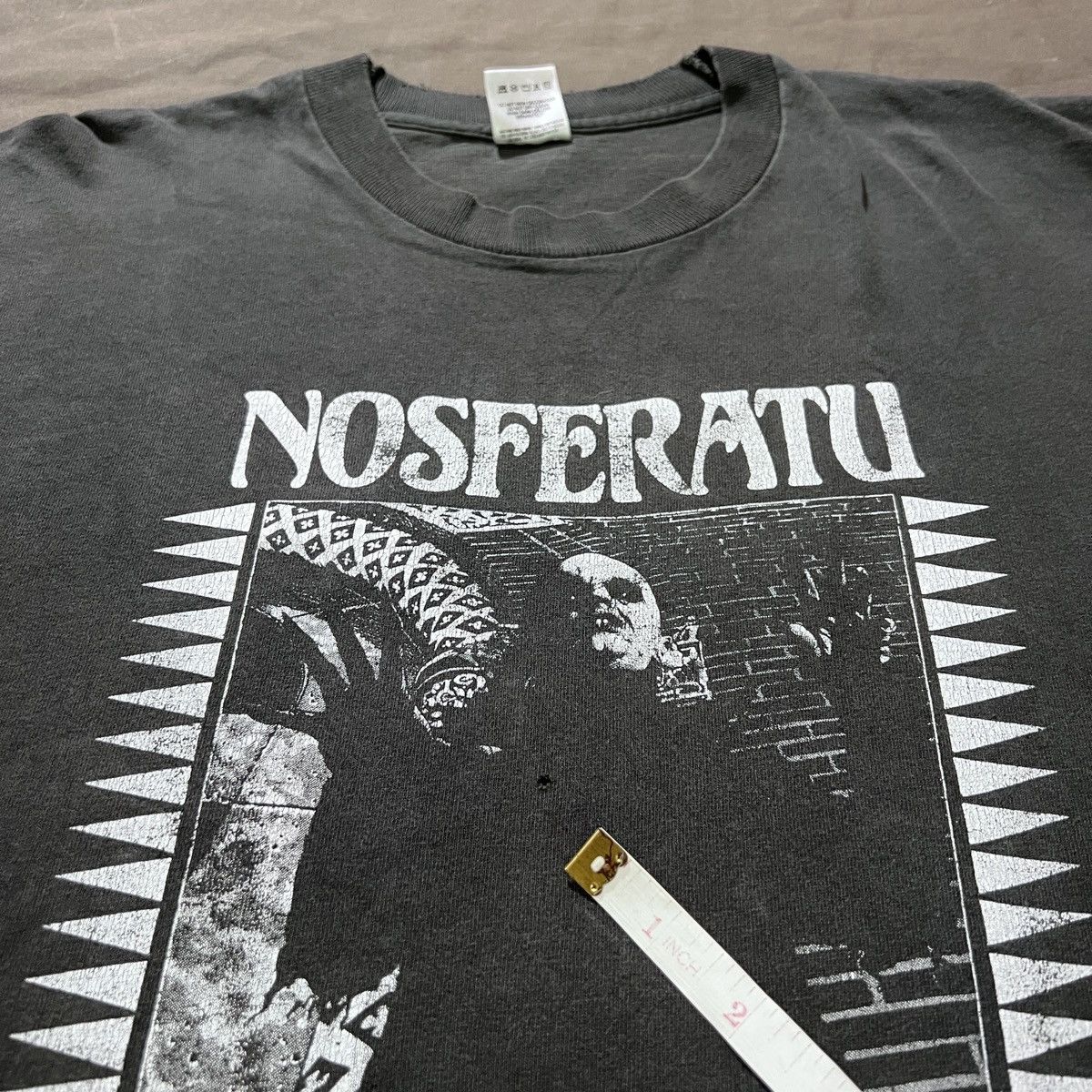 Vintage Vintage 90s Nosferatu Dracula Vampire Horror Faded Thrashed Size US XL / EU 56 / 4 - 8 Thumbnail