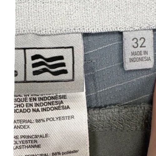 Adidas Adidas Chino Golf Shorts Mens 32 Grey Geometric Athletic Flat Front Stretch Logo Front Flat Front Pockets Casual Outdoor Sports Mens Size US 32 / EU 48 - 4 Thumbnail