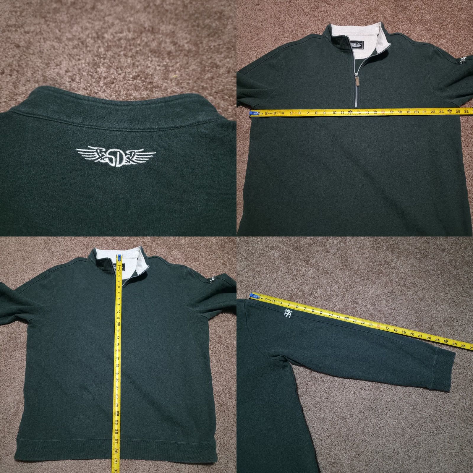 Hunter Straight Down Golf Sweater 1/4 Pullover Men's Size 2XL Hunter Green Long Sleeve Size US XXL / EU 58 / 5 - 8 Thumbnail
