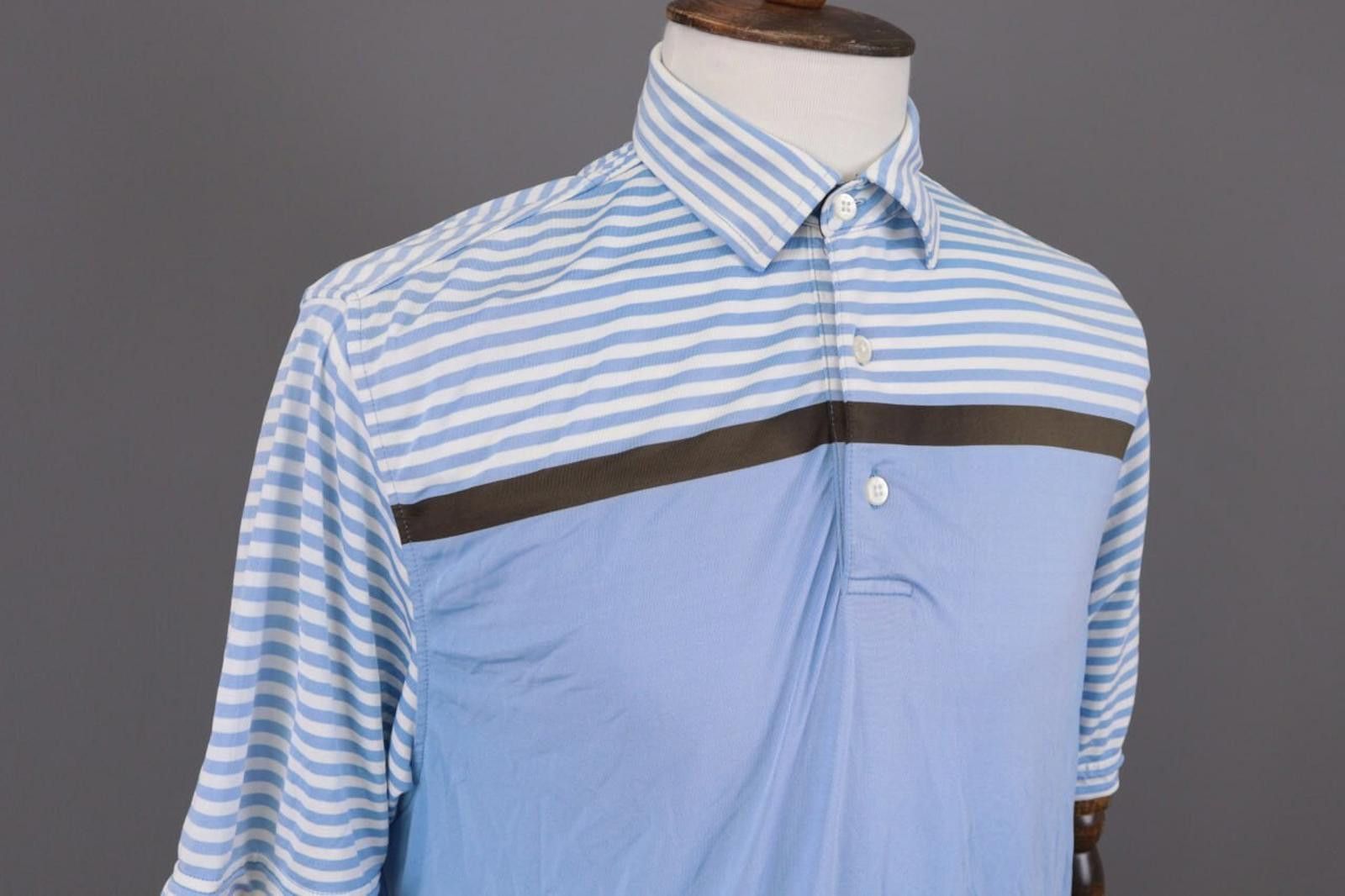 Fjallraven FJ FootJoy Athletic Fit Blue Striped Golf Polo Shirt Size L Size US L / EU 52-54 / 3 - 5 Thumbnail