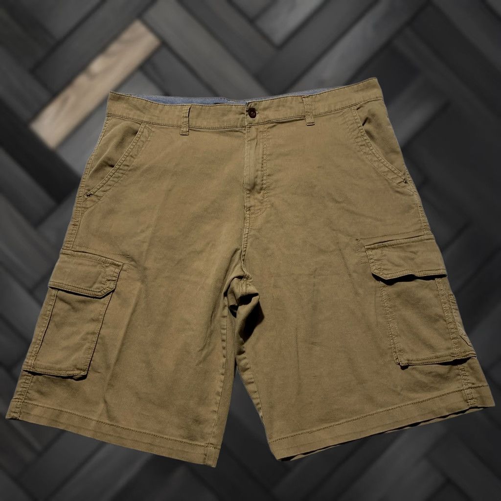 Airwalk Airwalk Shorts Mens 38 Beige Cargo Stretch Canvas Pockets Casual Outdoor Summer Mens Size US 38 / EU 54 - 1 Thumbnail