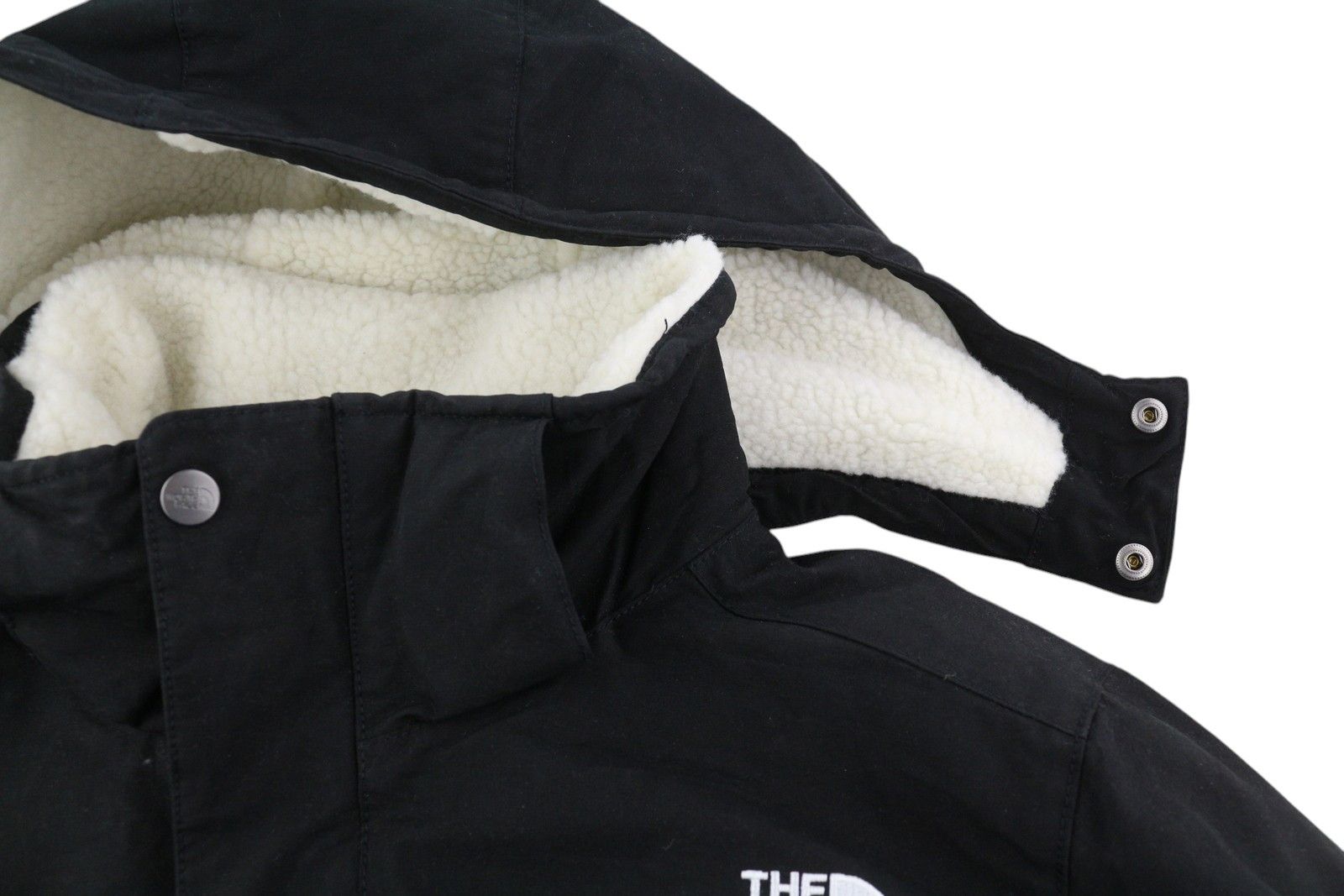 The North Face KATAVI M Black Parka Sherpa Lined Hooded Mid-Length 84361 Size US M / EU 48-50 / 2 - 7 Thumbnail