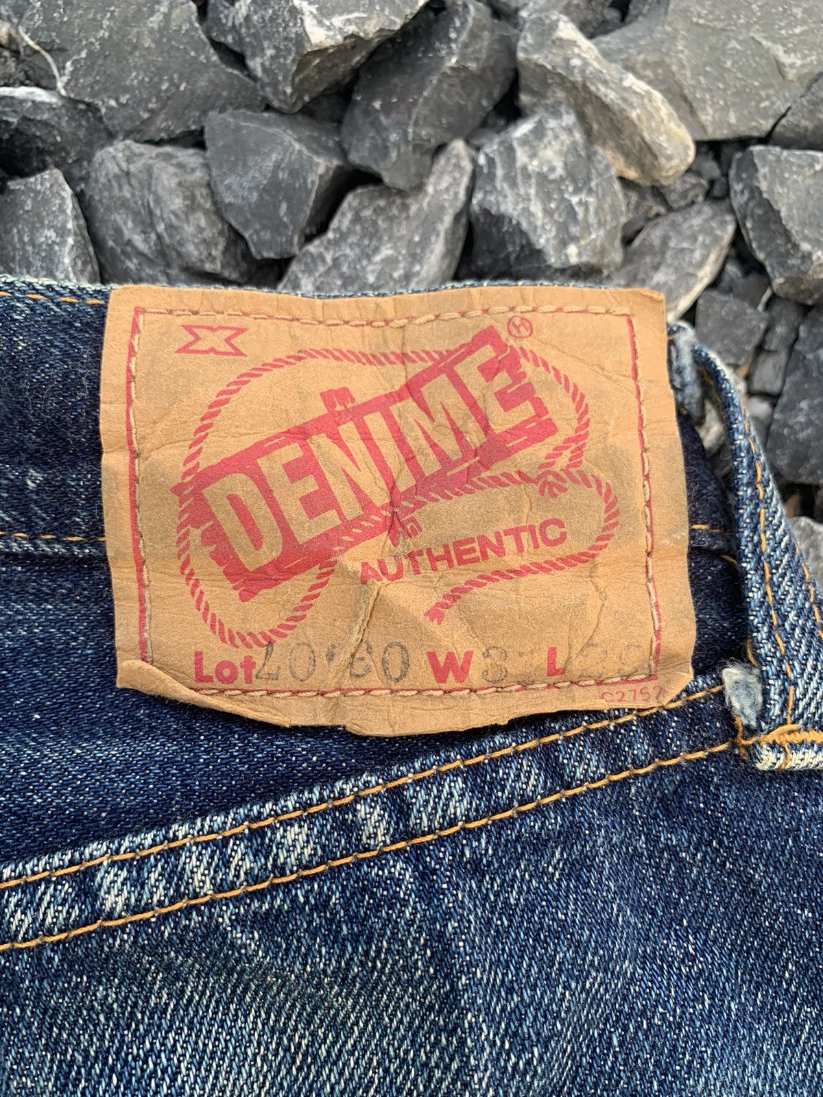 Denime VINTAGE DENIME SELVEDGE RUSTY JAPANESE DISTRESSED DENIM Size US 30 / EU 46 - 11 Thumbnail