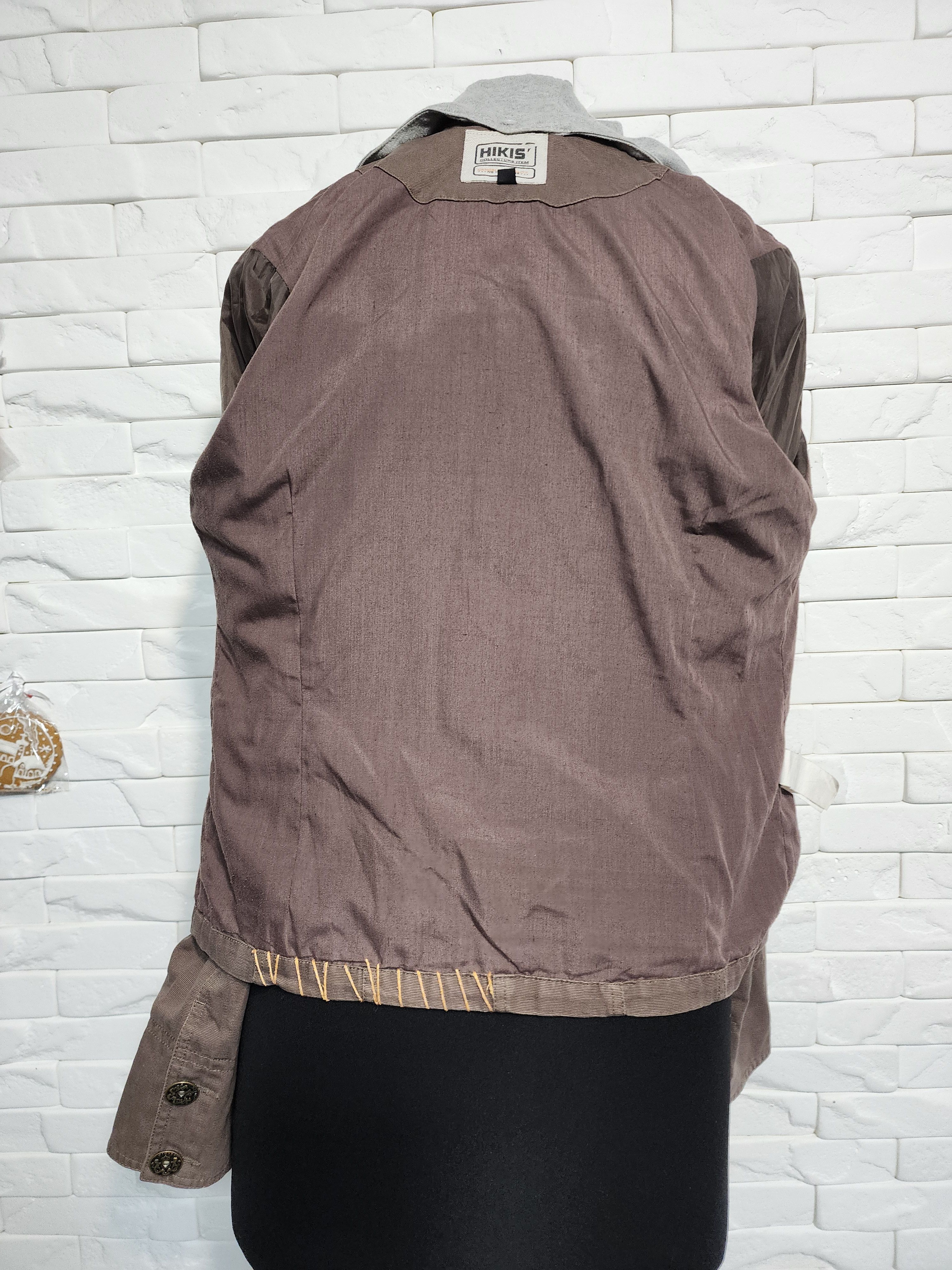 Other Brown Denim Jacket: Women's Cotton Hooded Coat Size L / US 10 / IT 46 - 6 Thumbnail