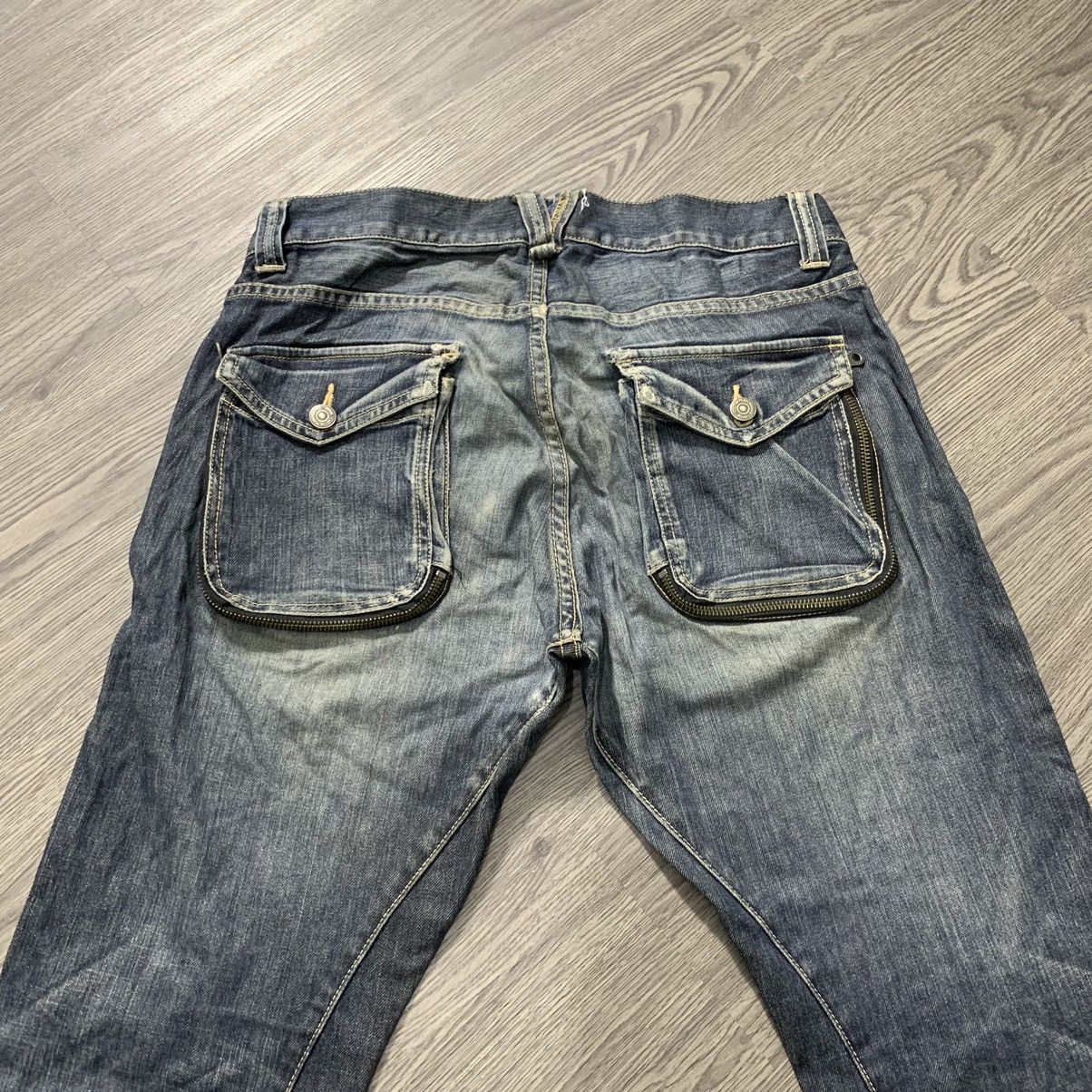 Japanese Brand 🇯🇵 Vintage PPFM Bondage Banana Curve Cut Punk Denim 🇯🇵 Size US 33 - 7 Thumbnail