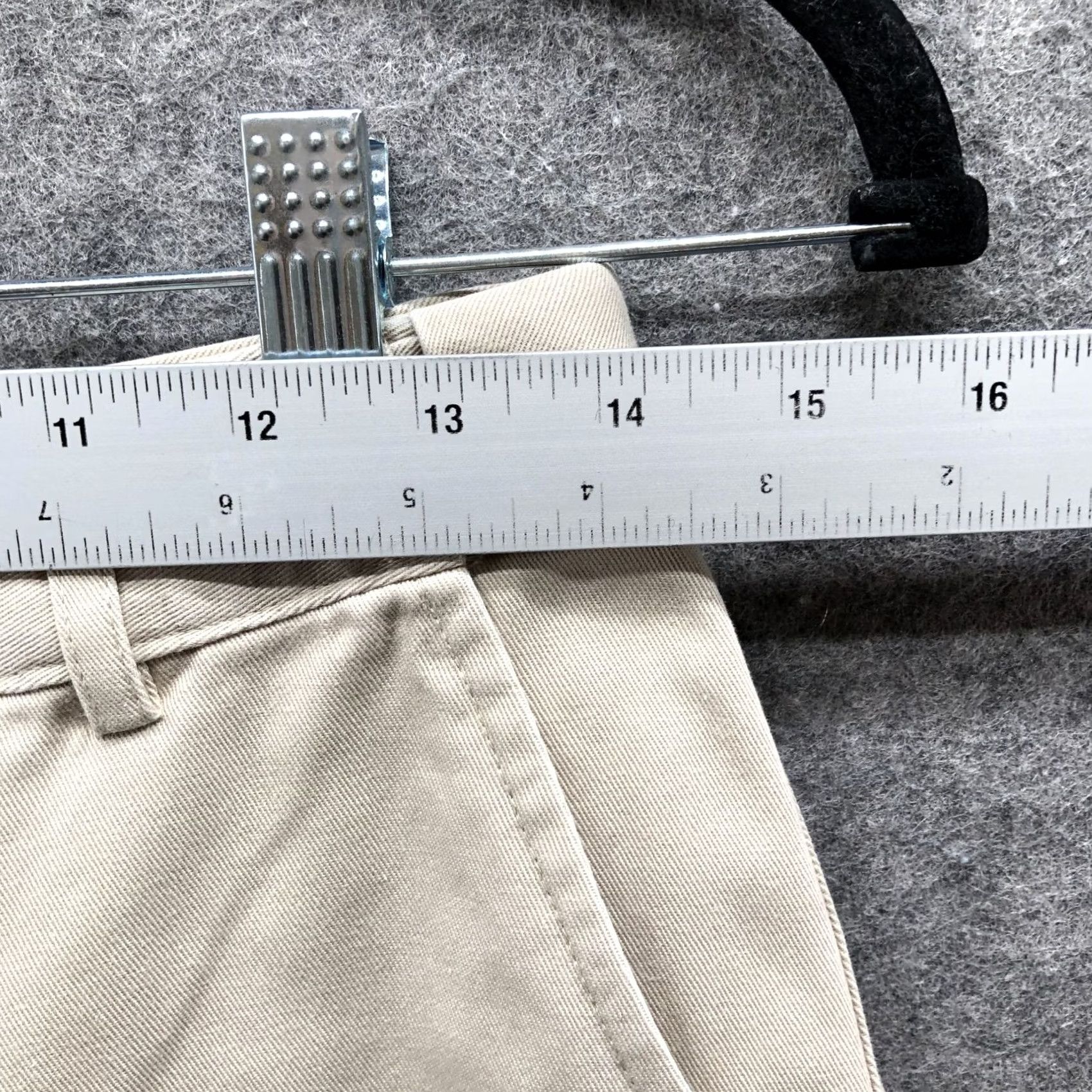 Vintage L.L. Bean Wrinkle Free Bayside Pants Cotton Classic Fit Beige Womens 4P Size 27" / US 4 / IT 40 - 5 Thumbnail