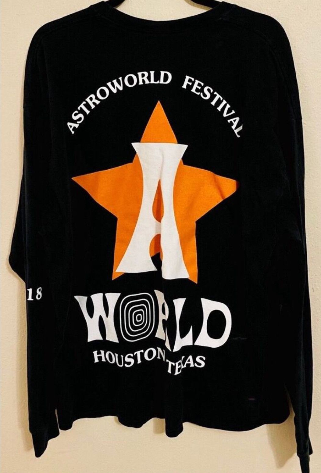 Travis Scott 2018 Travis Scott Astroworld “Astros” T Shirt Size US XL / EU 56 / 4 - 2 Thumbnail