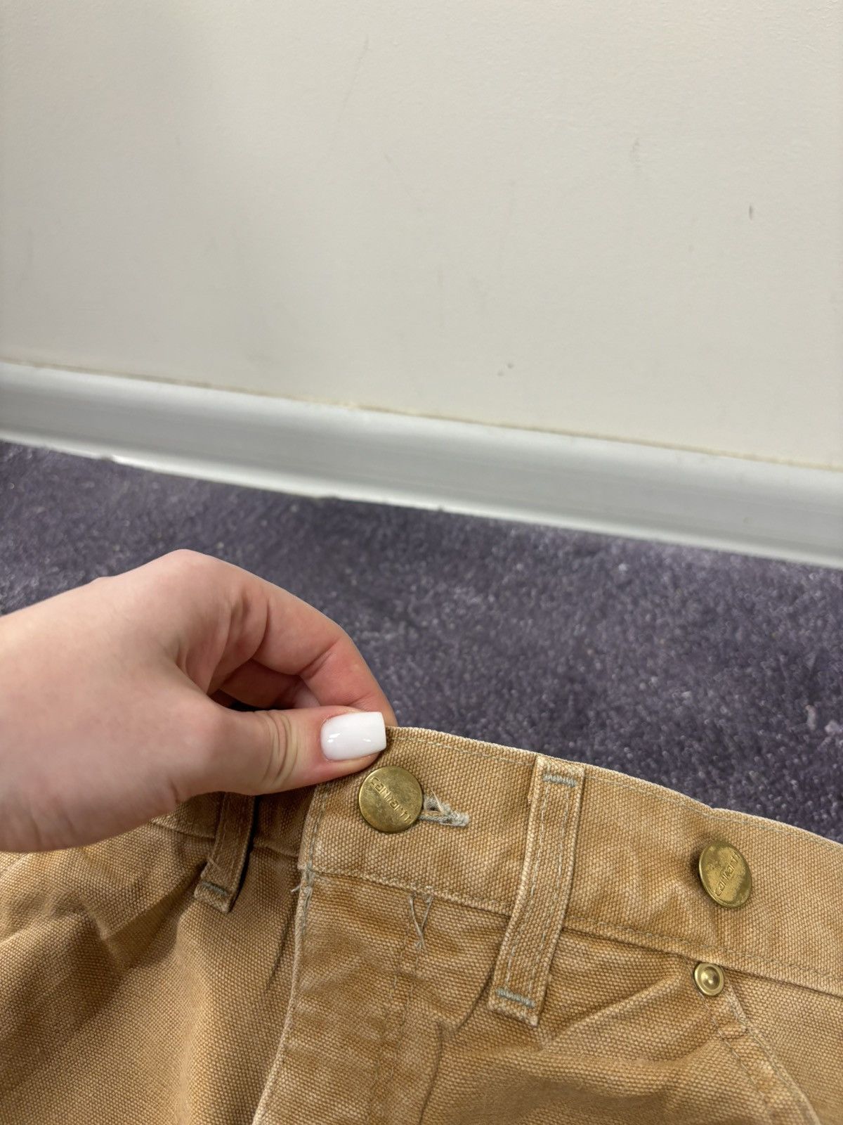 Carhartt Vintage 90s Carhartt USA Side Zip Rare Work Hype Baggy Pants Size US 30 / EU 46 - 15 Thumbnail