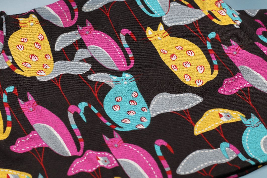 Other Contro Corrente Cat Print Cowl Neck Dress Size M / US 6-8 / IT 42-44 - 7 Thumbnail