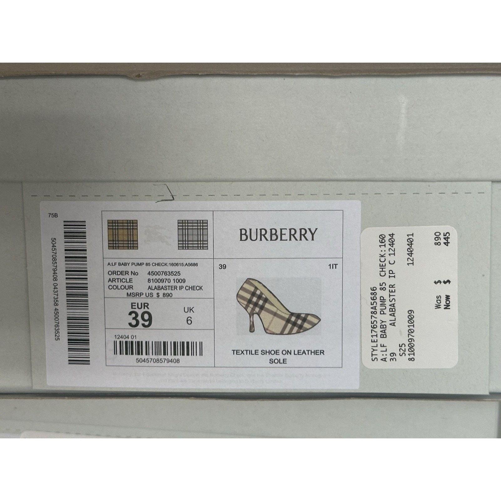 Burberry Burberry Women's Pump Alabaster IP Check Shoes 9 US 8100970 Size US 9 / IT 39 - 13 Thumbnail