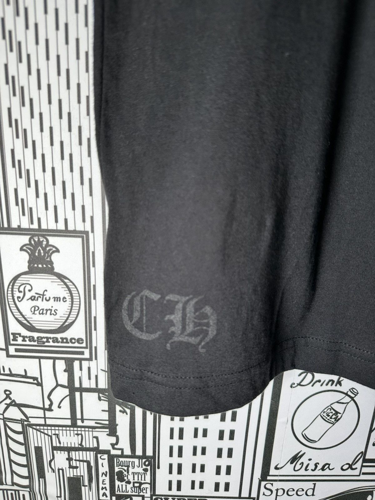 Chrome Hearts Chrome Hearts Neck Logo Tee Large Black Size US L / EU 52-54 / 3 - 4 Thumbnail