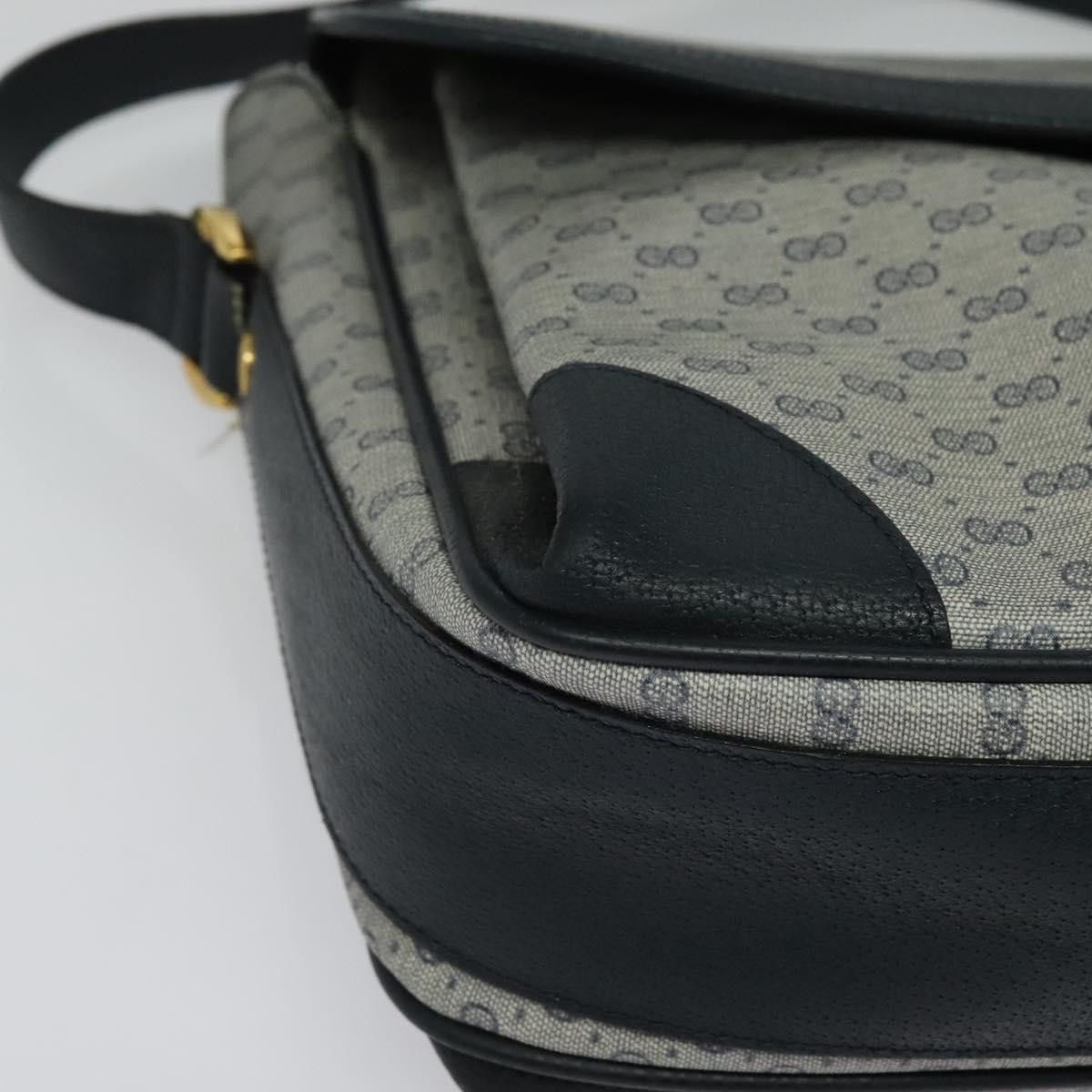 Gucci GUCCI Micro GG Supreme Shoulder Bag Pvc Navy Gold 001 116 Size ONE SIZE - 10 Thumbnail