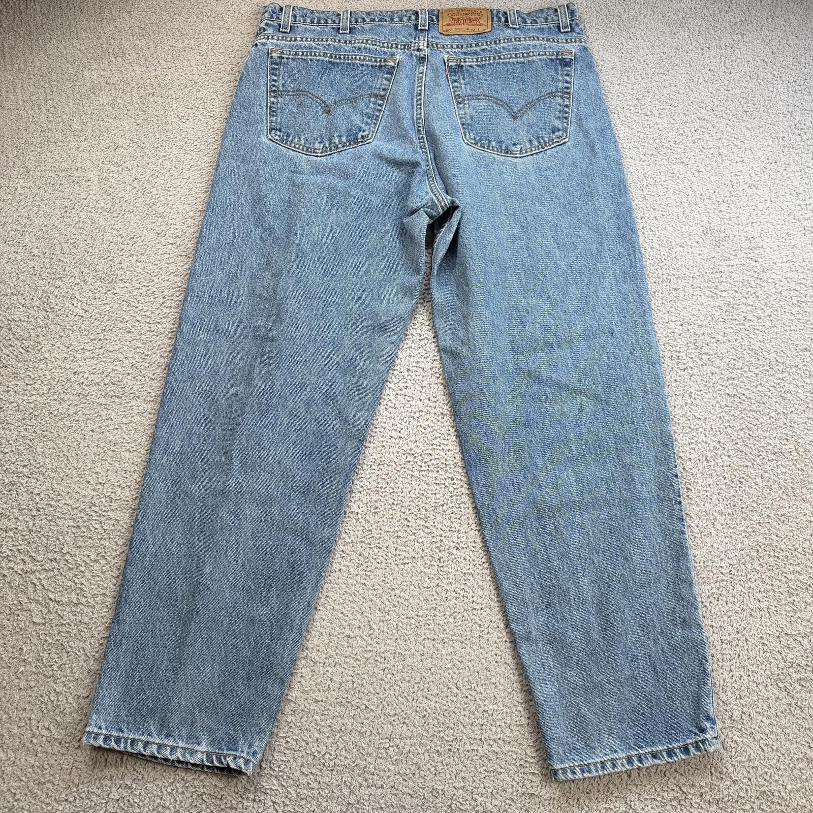 Levi's Vintage Levis 550 Relaxed Fit Tapered Leg Jeans USA 40x30 Size US 40 / EU 56 - 2 Thumbnail