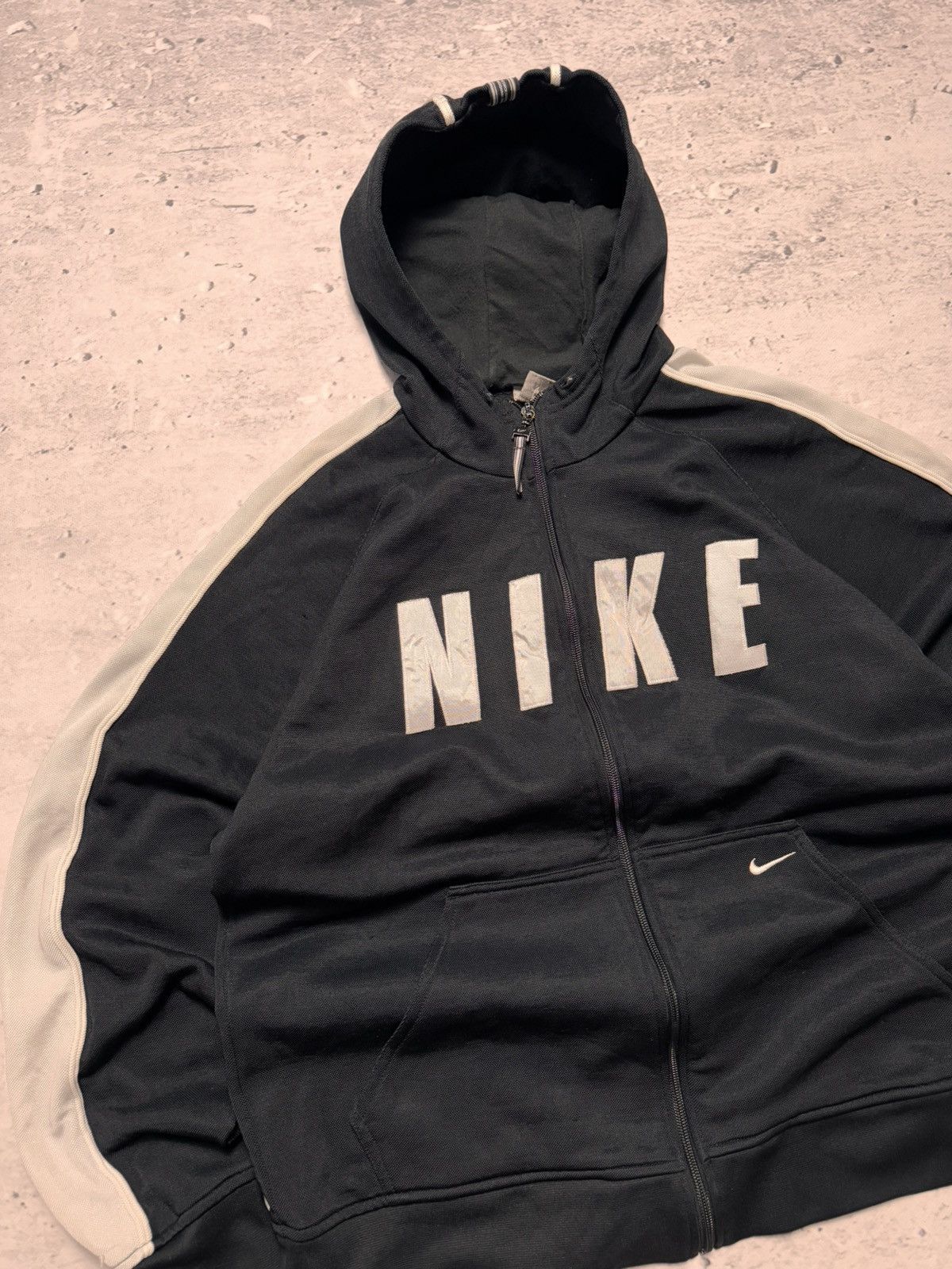 Nike × Vintage NIKE VINTAGE CENTER LOGO OVERSIZE BOXY ZIP HOODIE Size US L / EU 52-54 / 3 - 2 Thumbnail