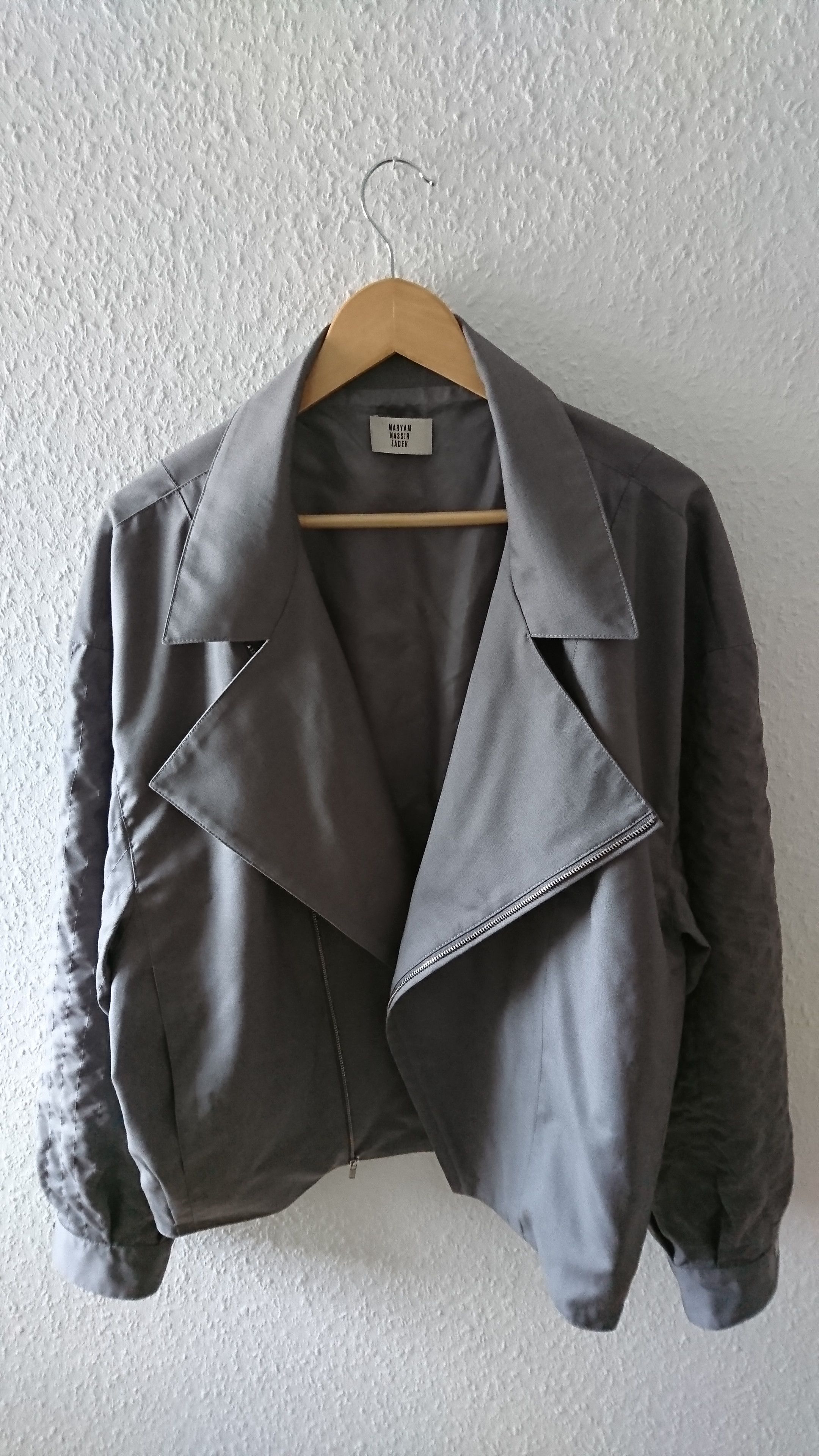 Maryam Nassir Zadeh Grey Hero fine wool jacket (size L) | Grailed