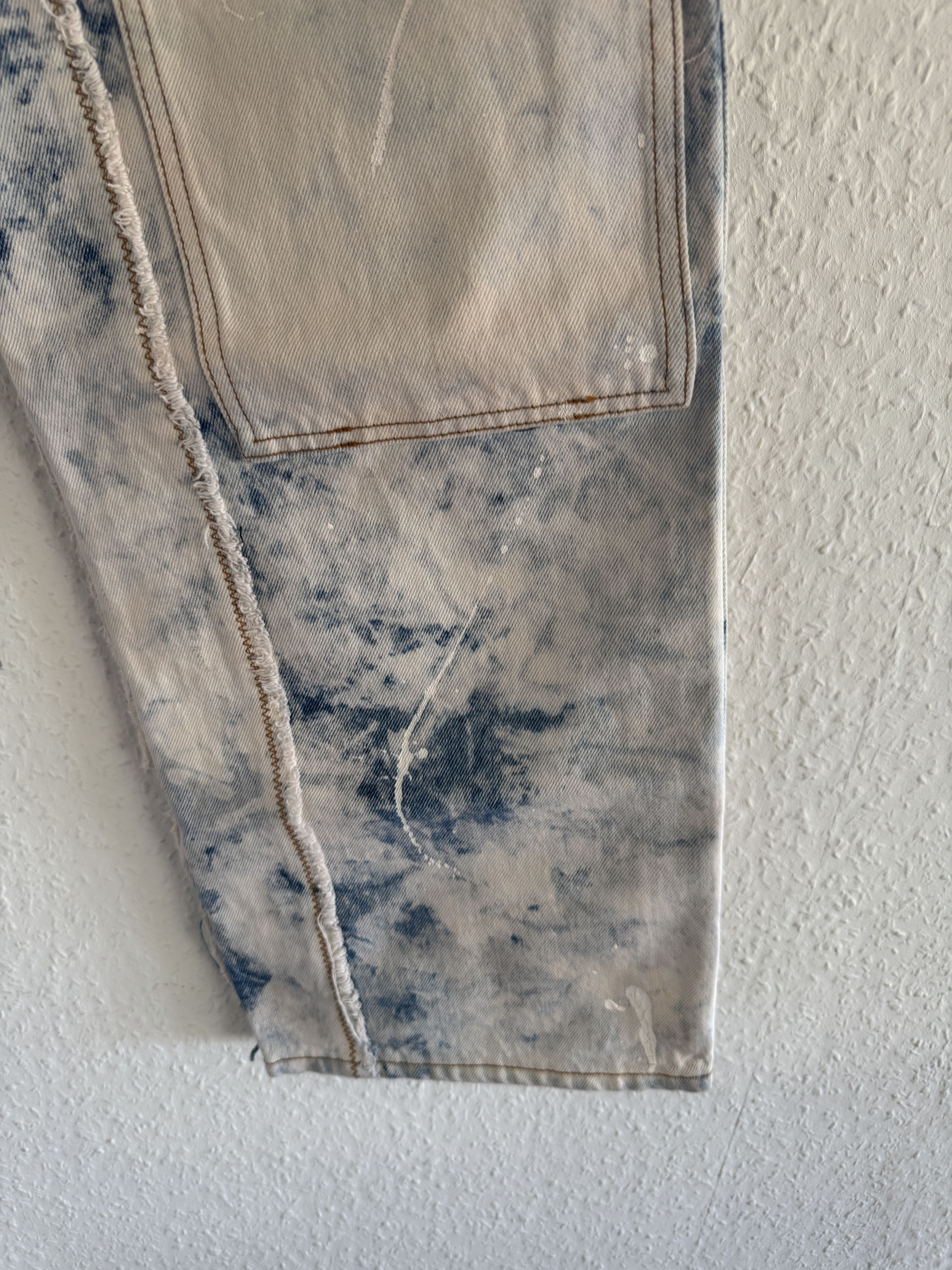 Off-White Bleached Reconstructed Double Knee Carpenter Pants Size US 34 / EU 50 - 3 Thumbnail