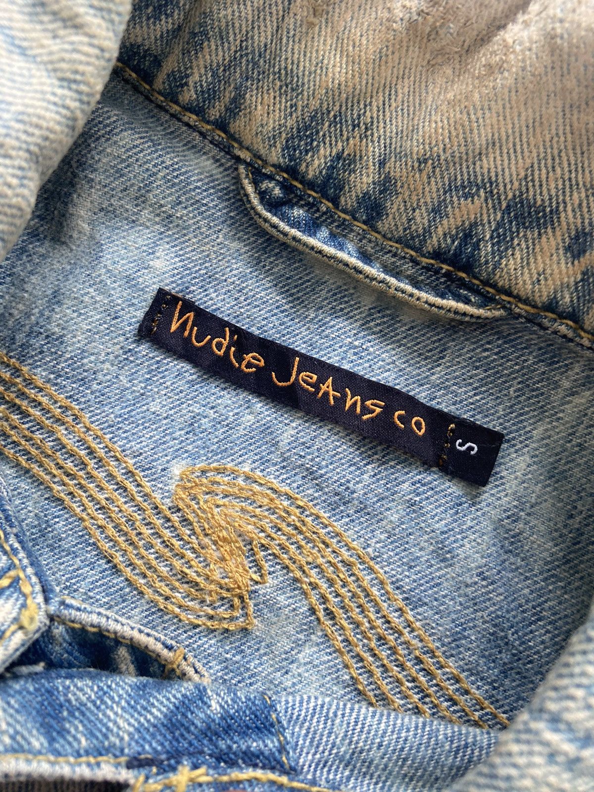 Nudie Jeans Vintage 2000’s Nudie Conny Thread Embroidery Trucker Jacket Size US S / EU 44-46 / 1 - 9 Thumbnail