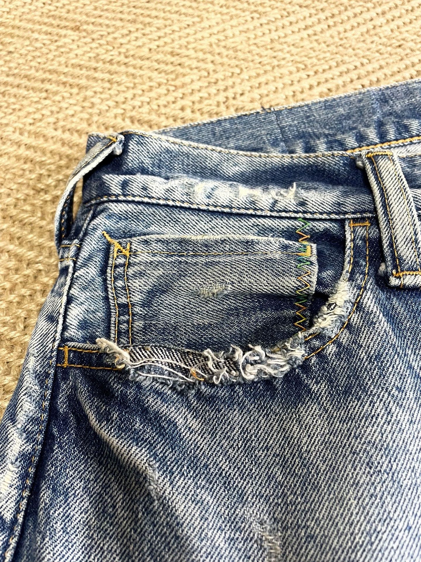 Fragment Design FRAGMENT x VANQUISH x FUJIWARA JEANS WASH KNIFE SLIM W28 Size US 28 / EU 44 - 5 Thumbnail