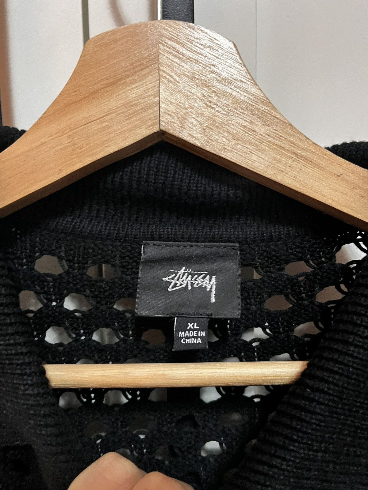 Stussy Stüssy Big Mesh Polo Sweater Size US XL / EU 56 / 4 - 5 Thumbnail