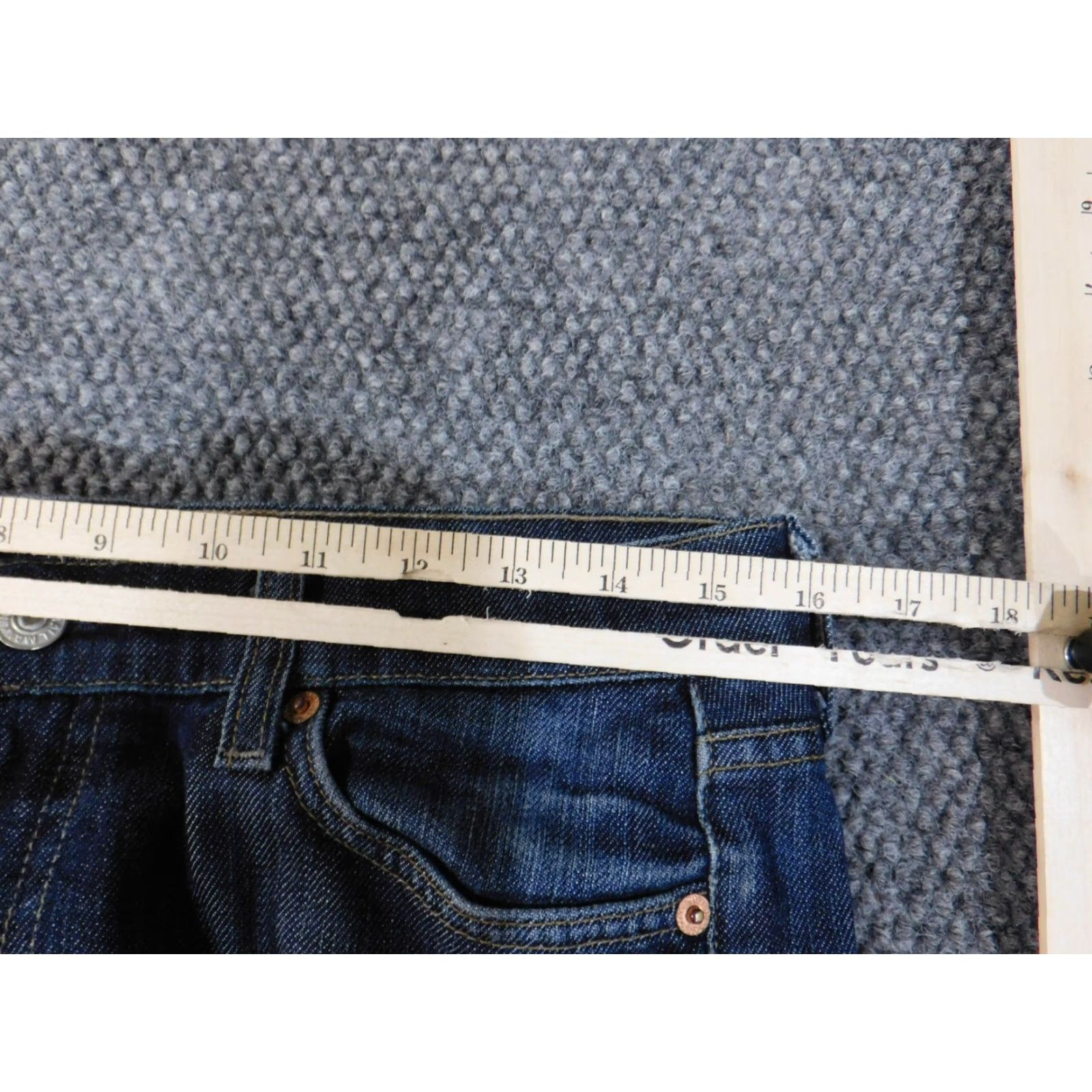 7 For All Mankind seven for all mankind jeans women size 29 flare blue retro denim stretch Size 29" - 4 Thumbnail