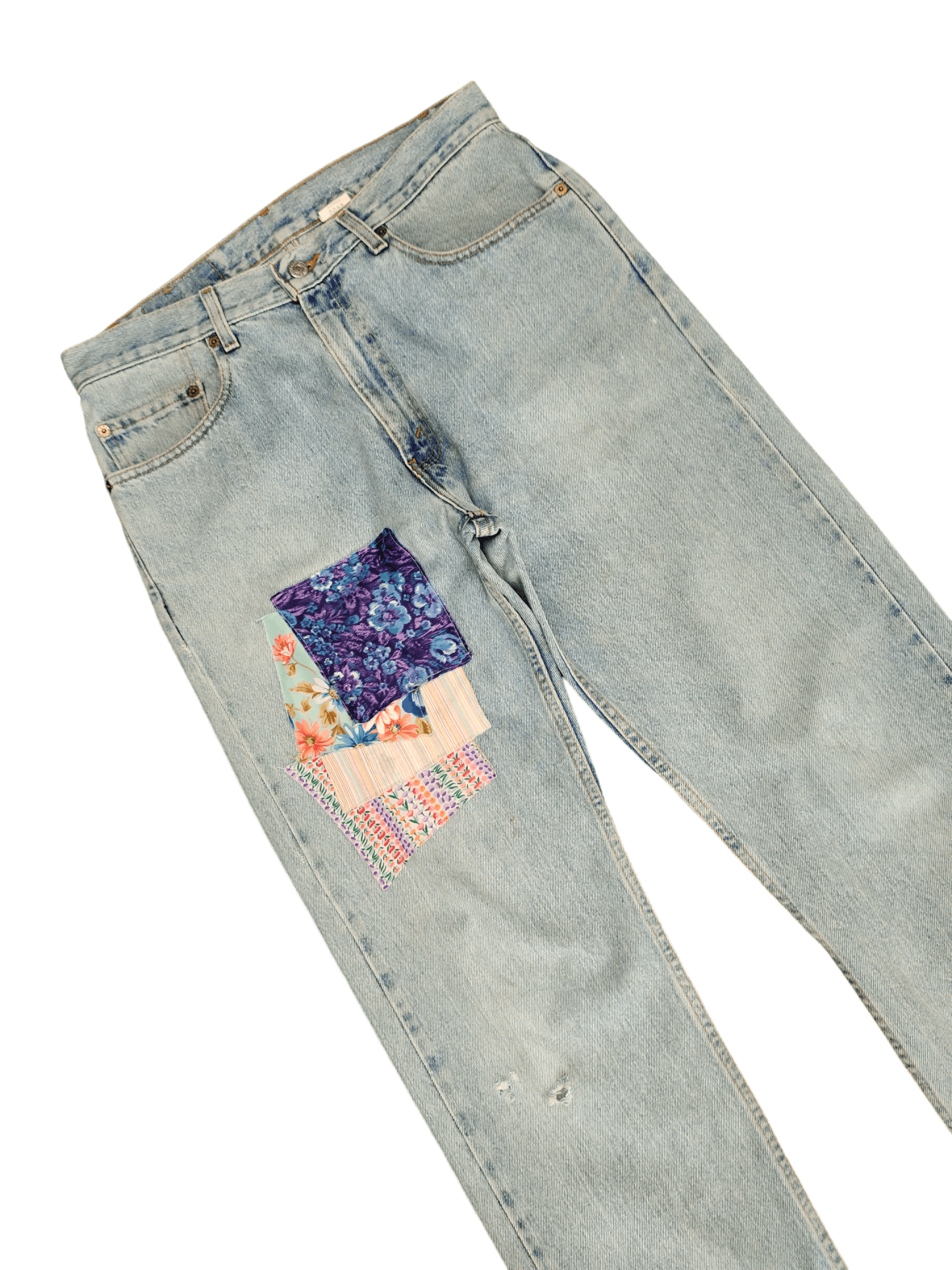 Levi's Vintage 90s Levis Lot 505 Regular Fit Straight Leg Custom Size US 33 - 6 Thumbnail