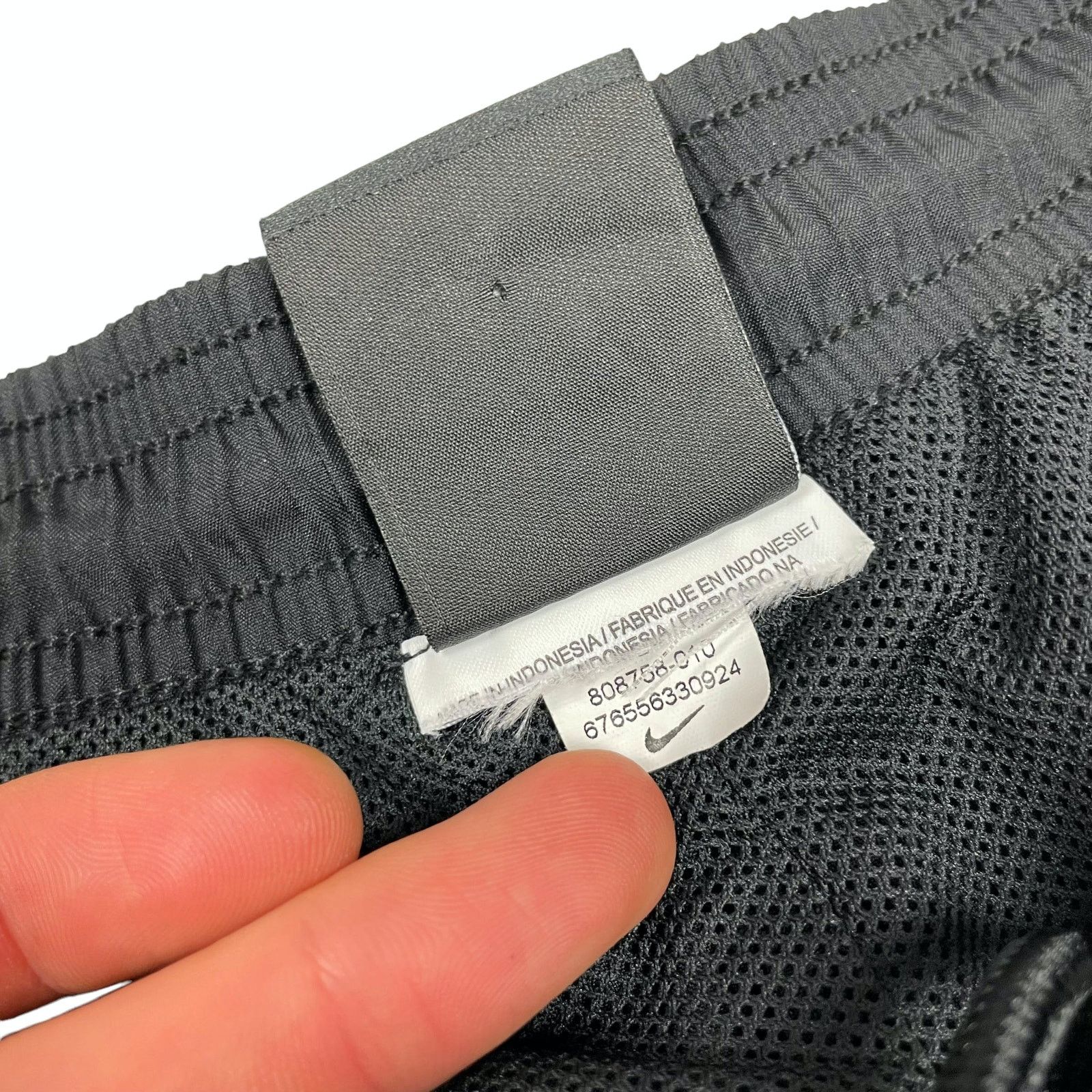 Nike Nike Dri-Fit Men's Black Drawstring Swoosh Track Pants Large Size US 30 / EU 46 - 9 Thumbnail