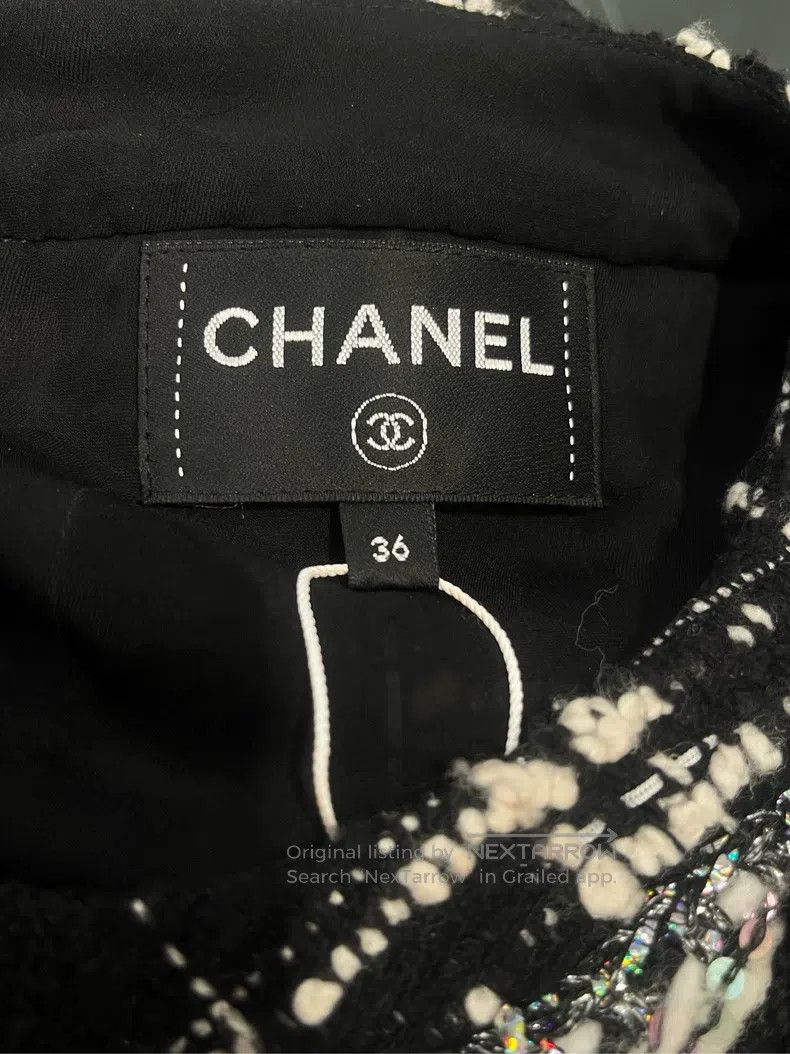 Chanel Chanel 21k black and white plaid tweed coat Size XS / US 0-2 / IT 36-38 - 3 Thumbnail