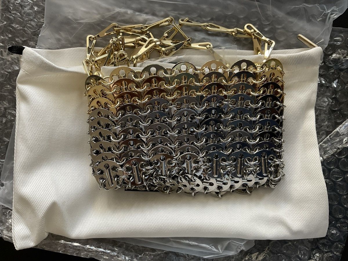 Paco Rabanne Paco Rabanne Iconic Silver Nano bag Size ONE SIZE - 7 Thumbnail